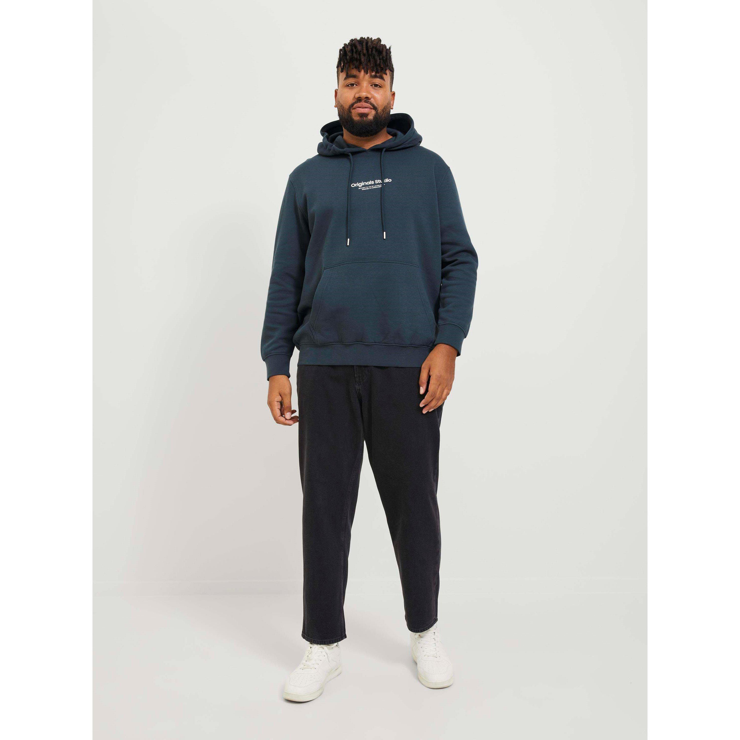 Black Denim - Jack and Jones - Chris 912 Wide Leg Jeans Mens Plus Size - 8