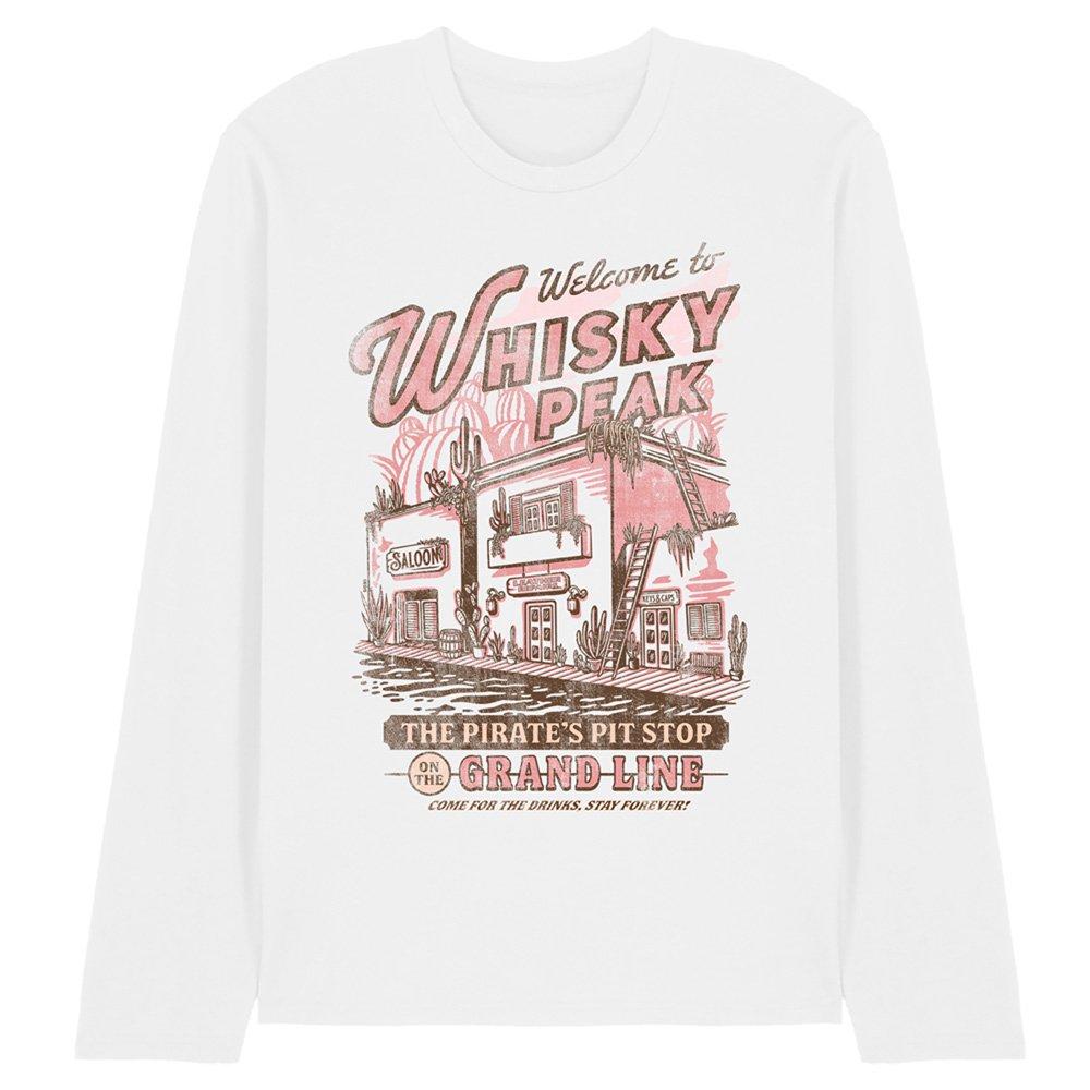 White - One Piece - One Piece Welcome To Whisky Peak Long Sleeve T-Shi - 1