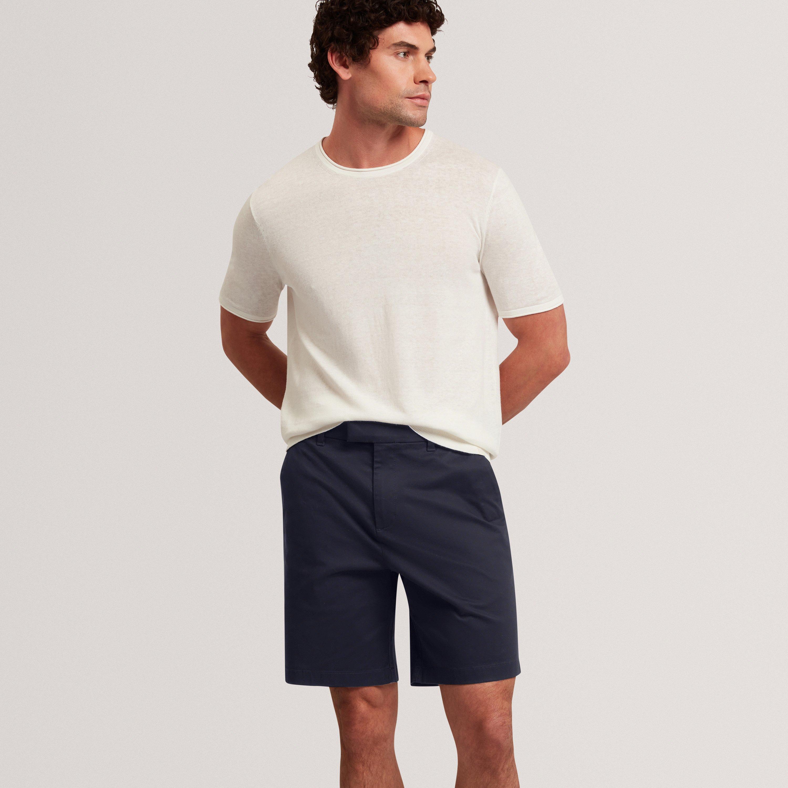Navy - Ted Baker - Mens Chino Shorts - 5