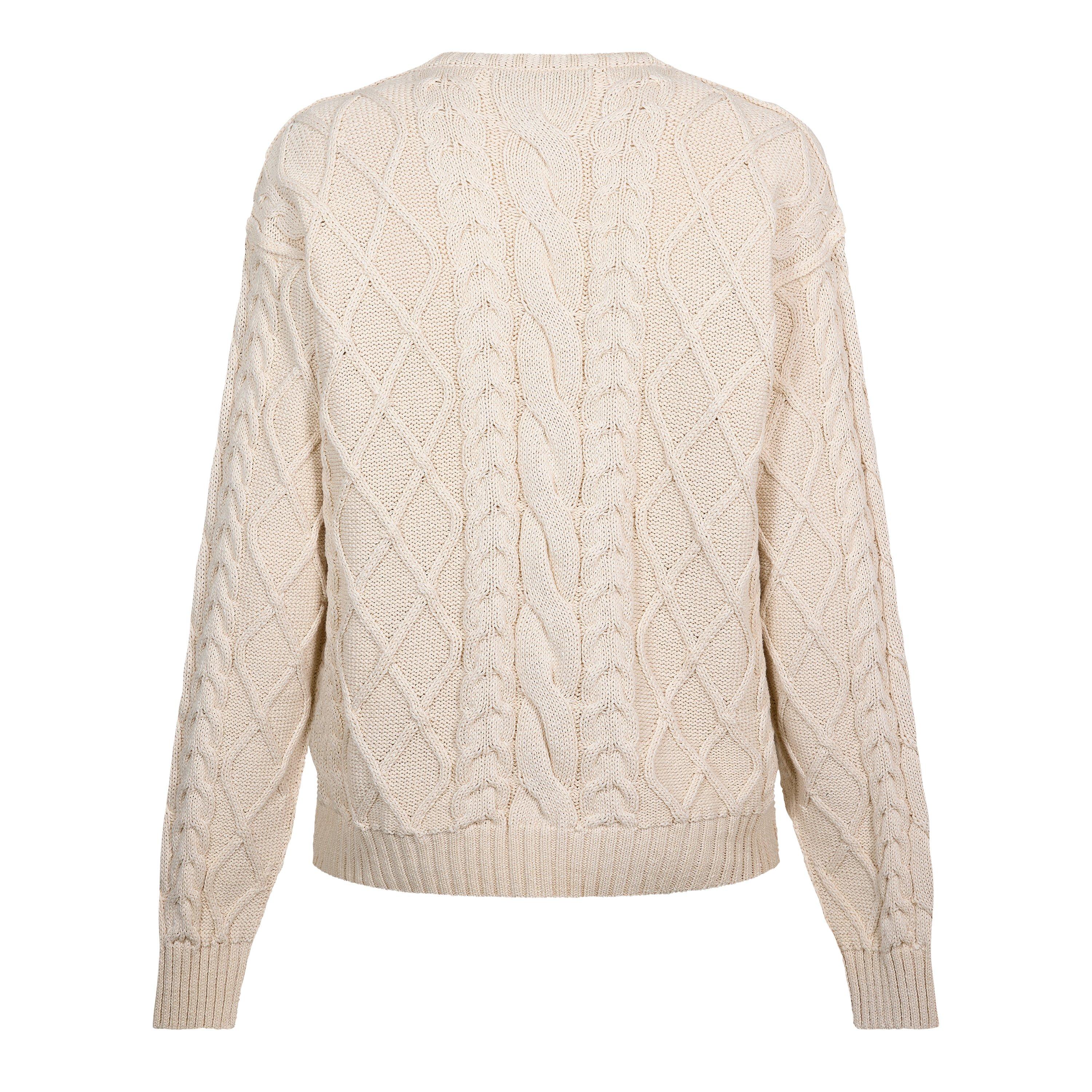 Beige - Dolce and Gabbana - DG Treccia Knit Jmp Sn61 - 2