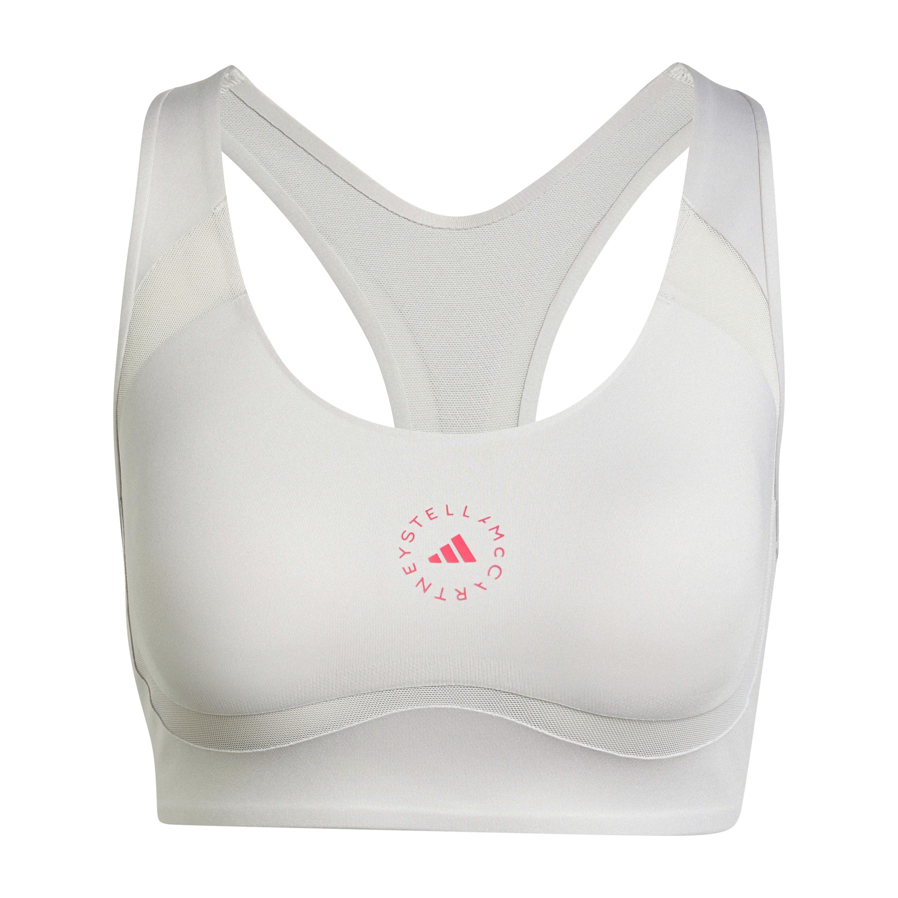 Adidas Women's Non Wired Medium Impact Sports Bra - Chalk Pearl - 2XS D-DD