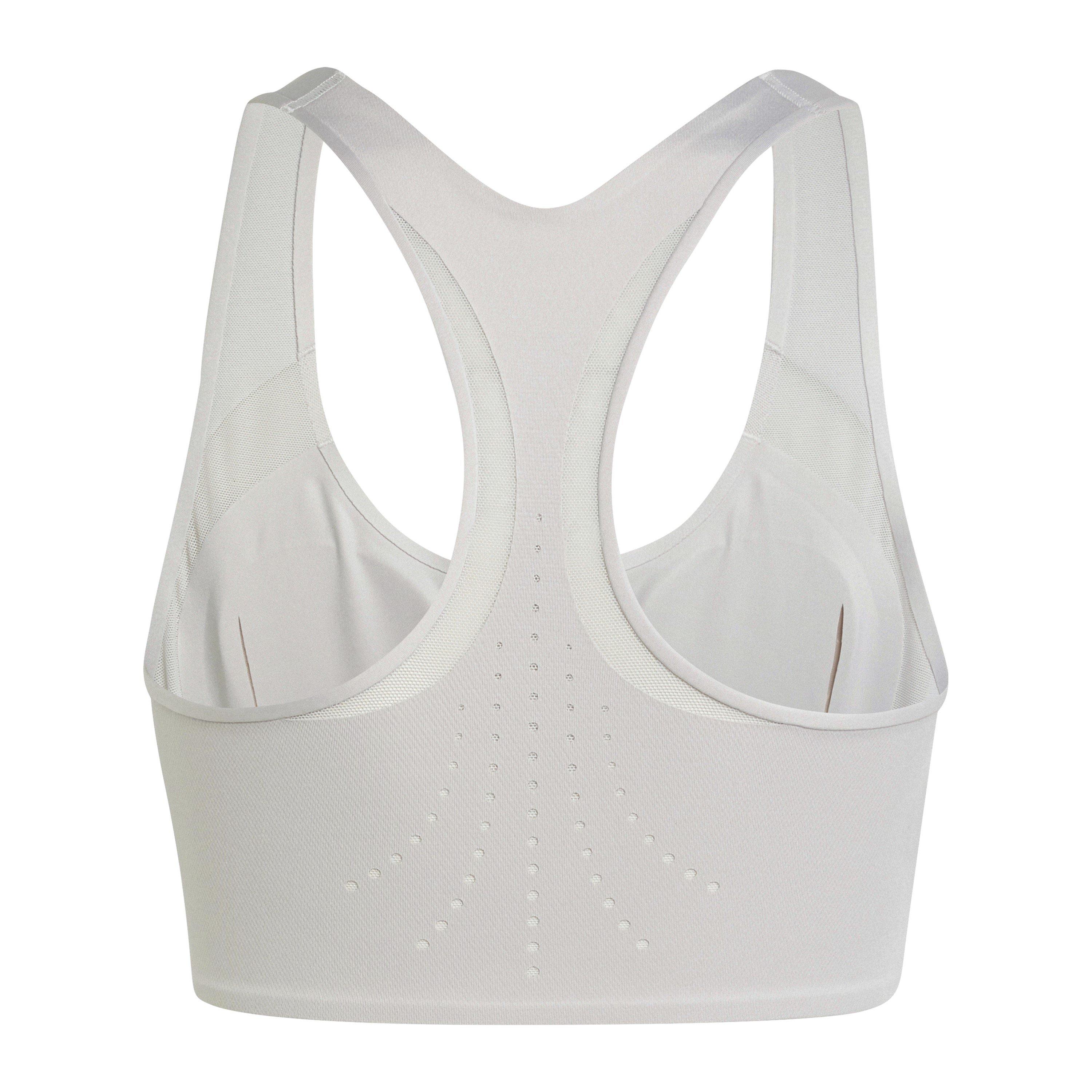 Chalk Pearl - adidas - Women's Non Wired Medium Impact Sports Bra - 2