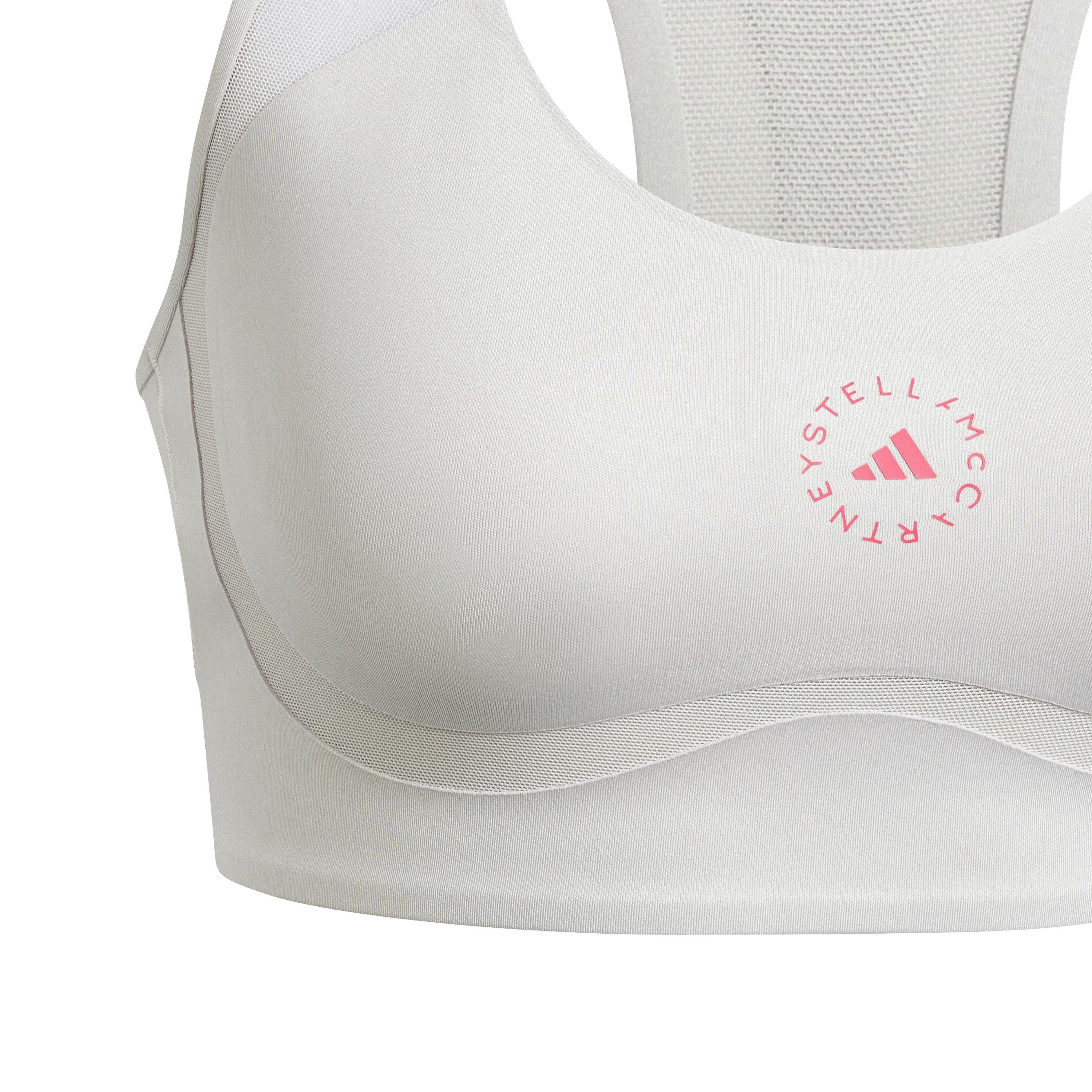 Chalk Pearl - adidas - Women's Non Wired Medium Impact Sports Bra - 3