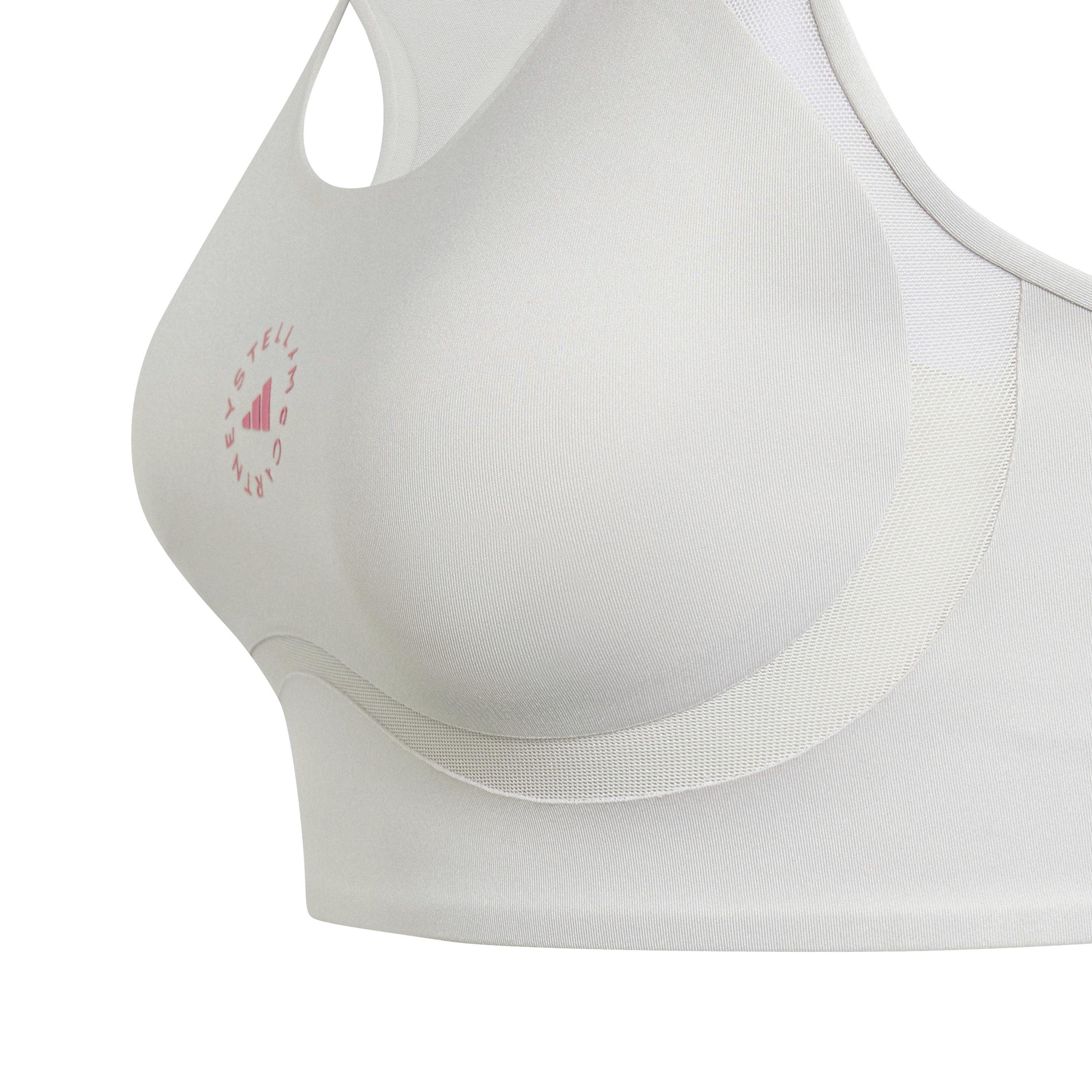 Chalk Pearl - adidas - Women's Non Wired Medium Impact Sports Bra - 4
