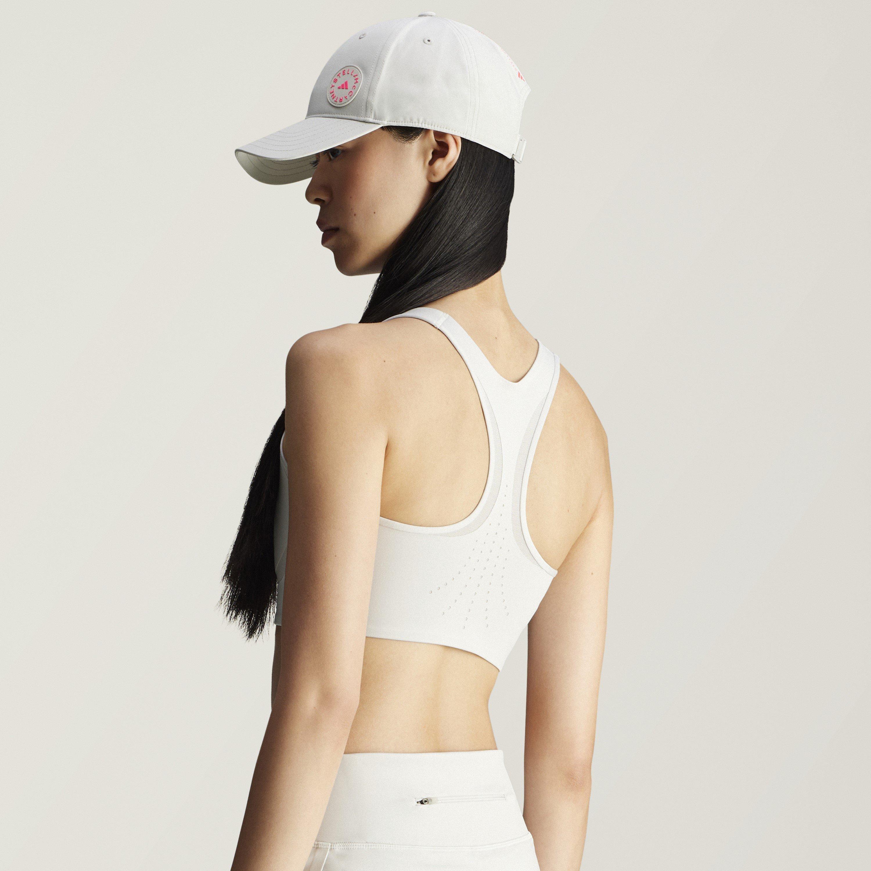Chalk Pearl - adidas - Women's Non Wired Medium Impact Sports Bra - 6