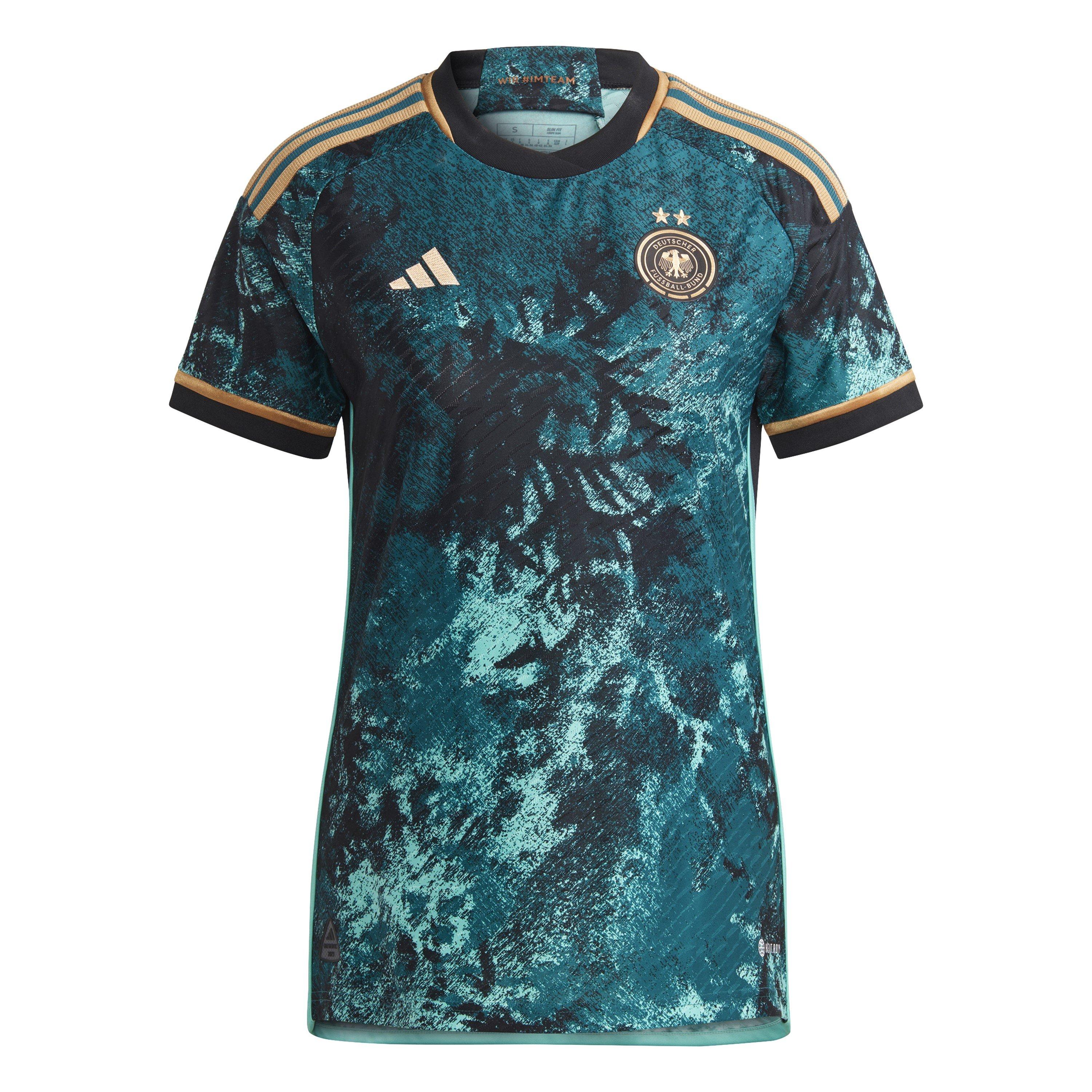 Legacy Teal - adidas - Womens adidas Germany Authentic Away Shirt 2023 - 1