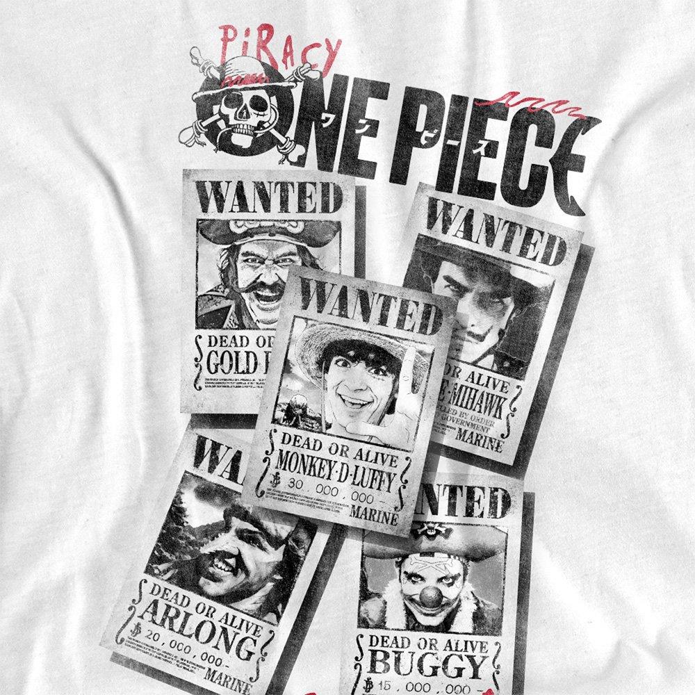 White - One Piece - One Piece Wanted Posters T-Shirt White - 2