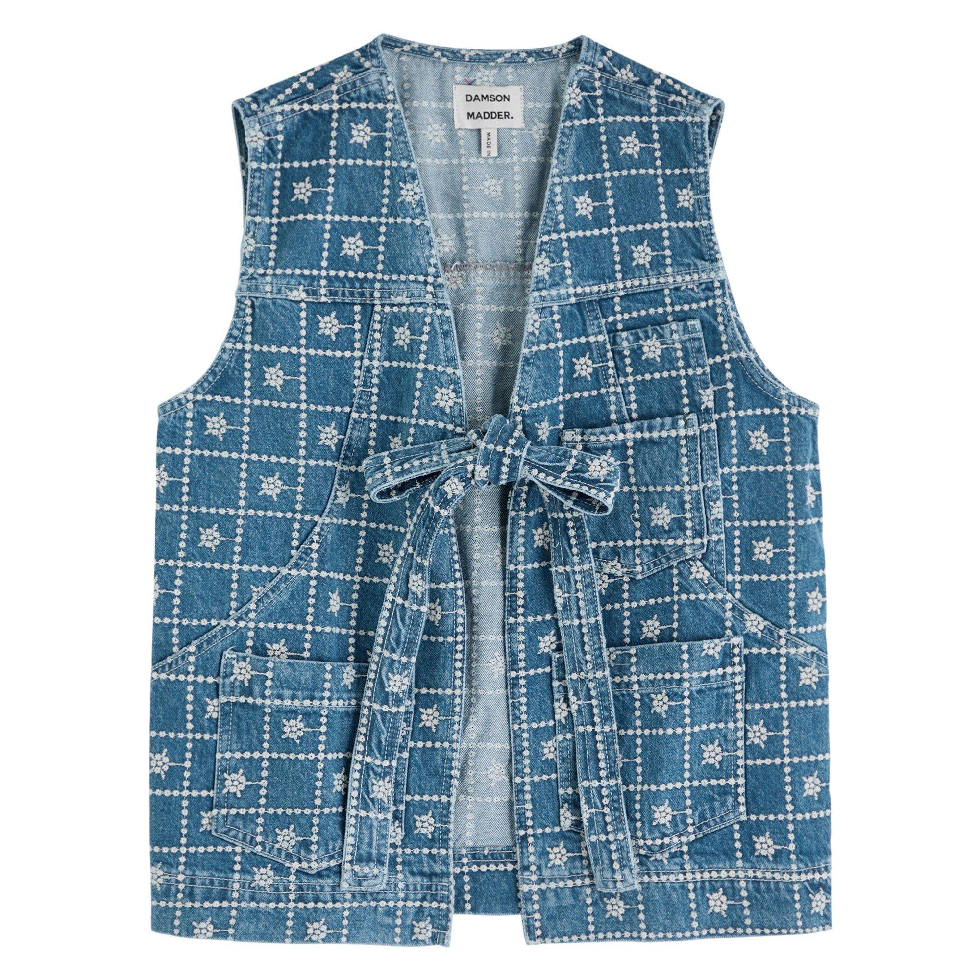 DENIM - Damson Madder - V DILLY VEST