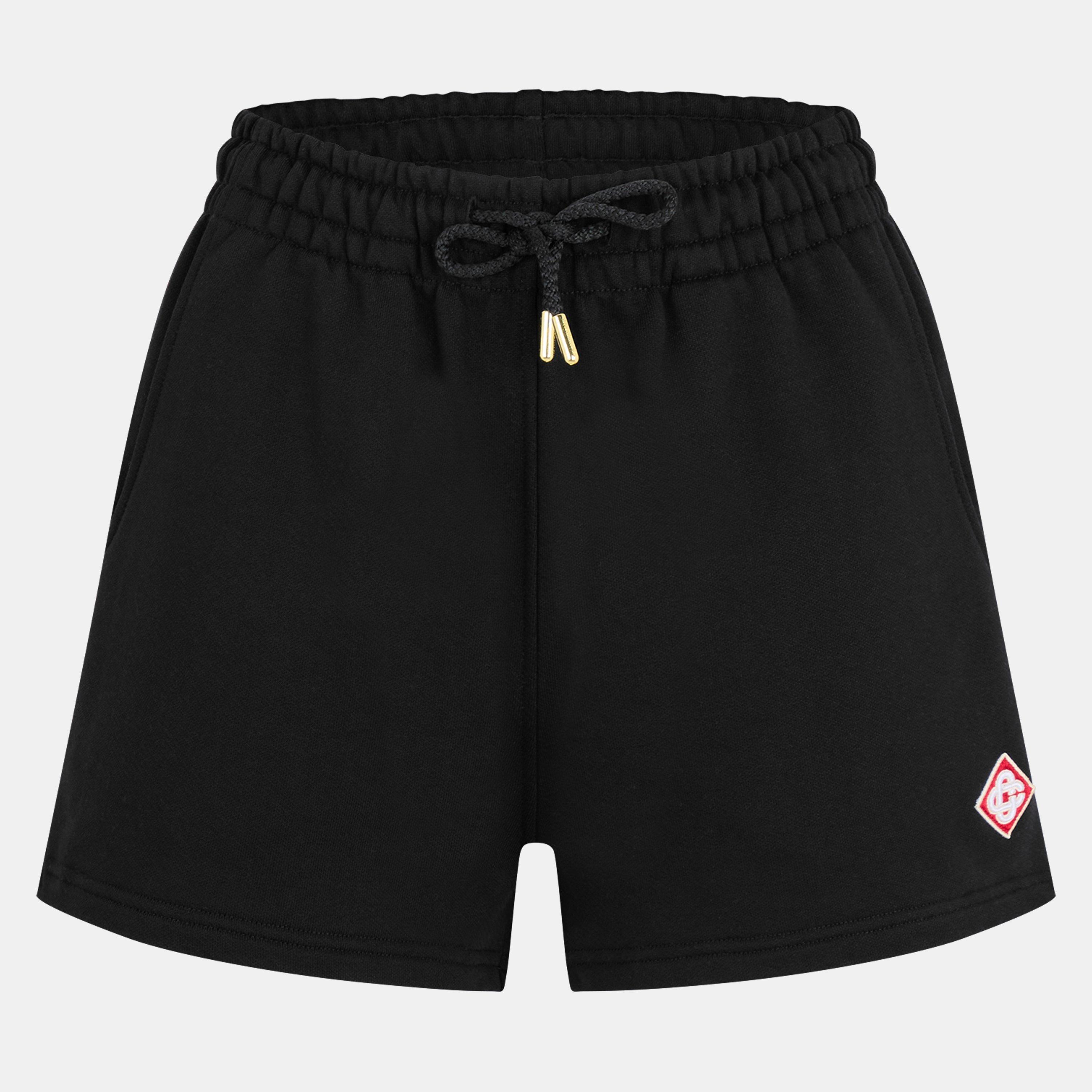 Casablanca Women's Logo Woven Tracksuit Shorts - Black - Size 16 (XL)