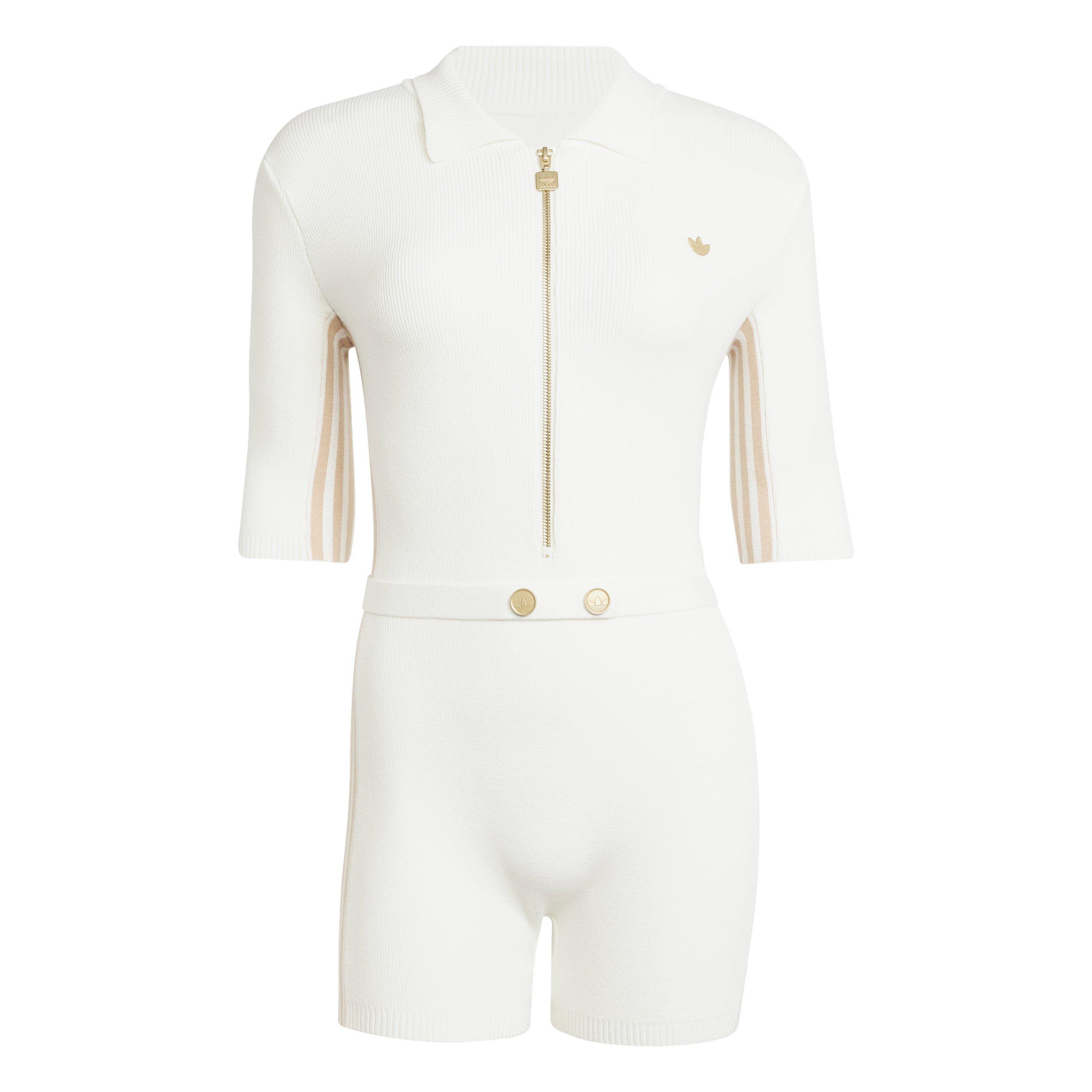 adidas Originals Women's Knitted Bodysuit - Off White - Size 16 (XL)