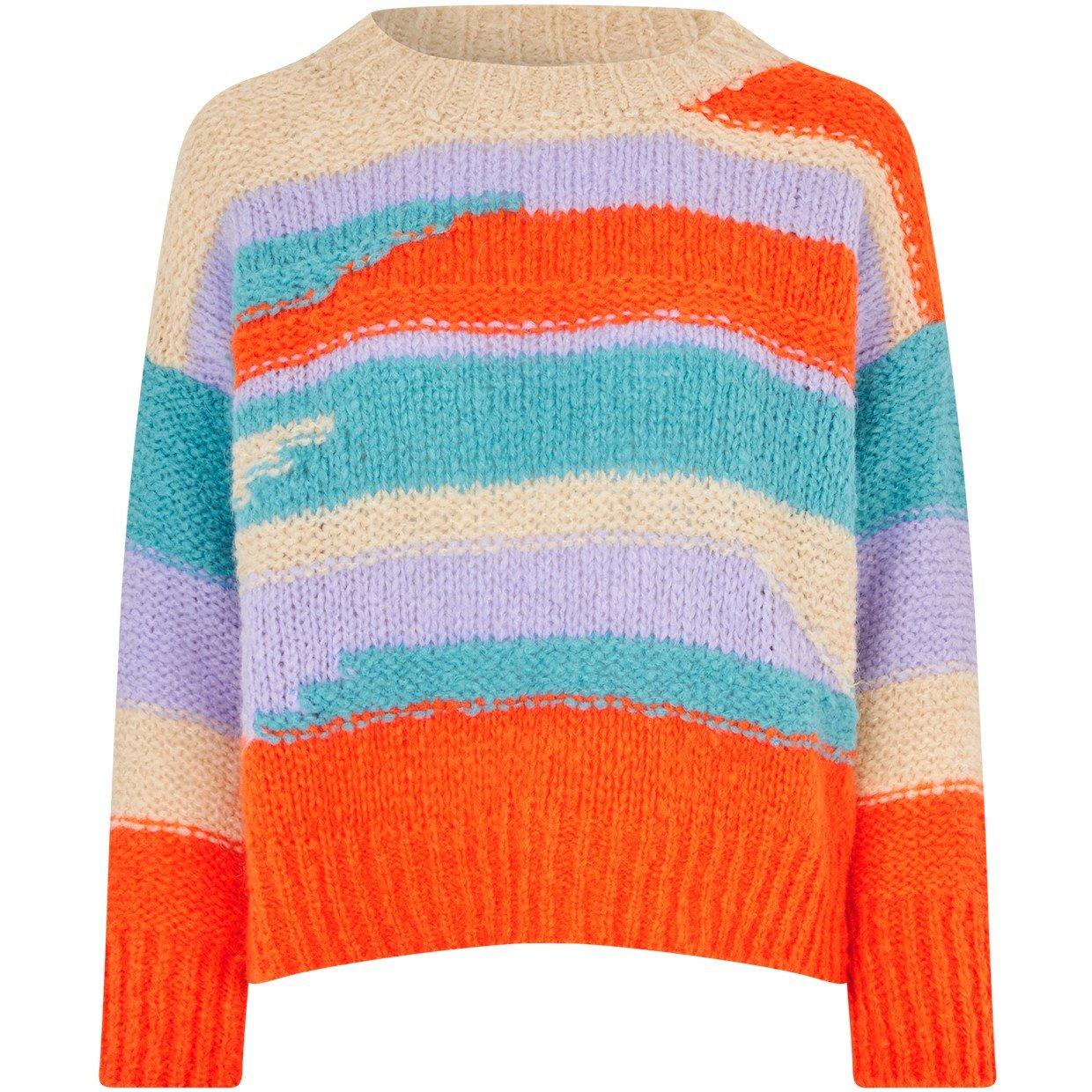 Red - Lollys Laundry - Women's Maxima Cable Knit Jumper - 1