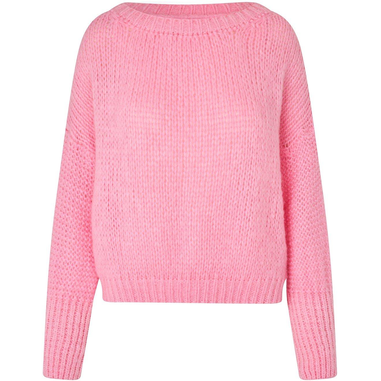 Light Pink - Lollys Laundry - Women's Isolde Cable Knit Jumper - 1