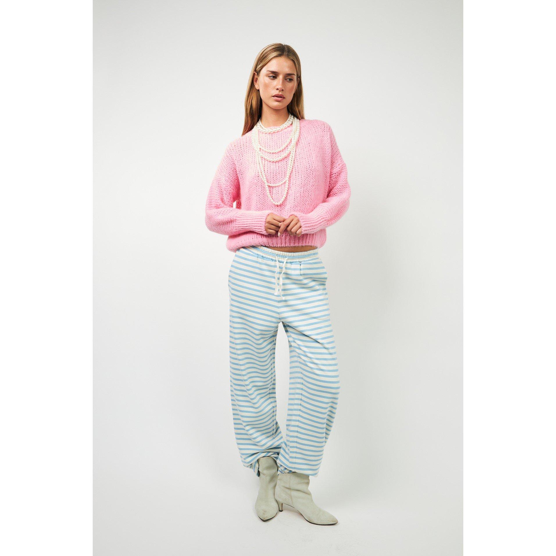 Light Pink - Lollys Laundry - Women's Isolde Cable Knit Jumper - 3