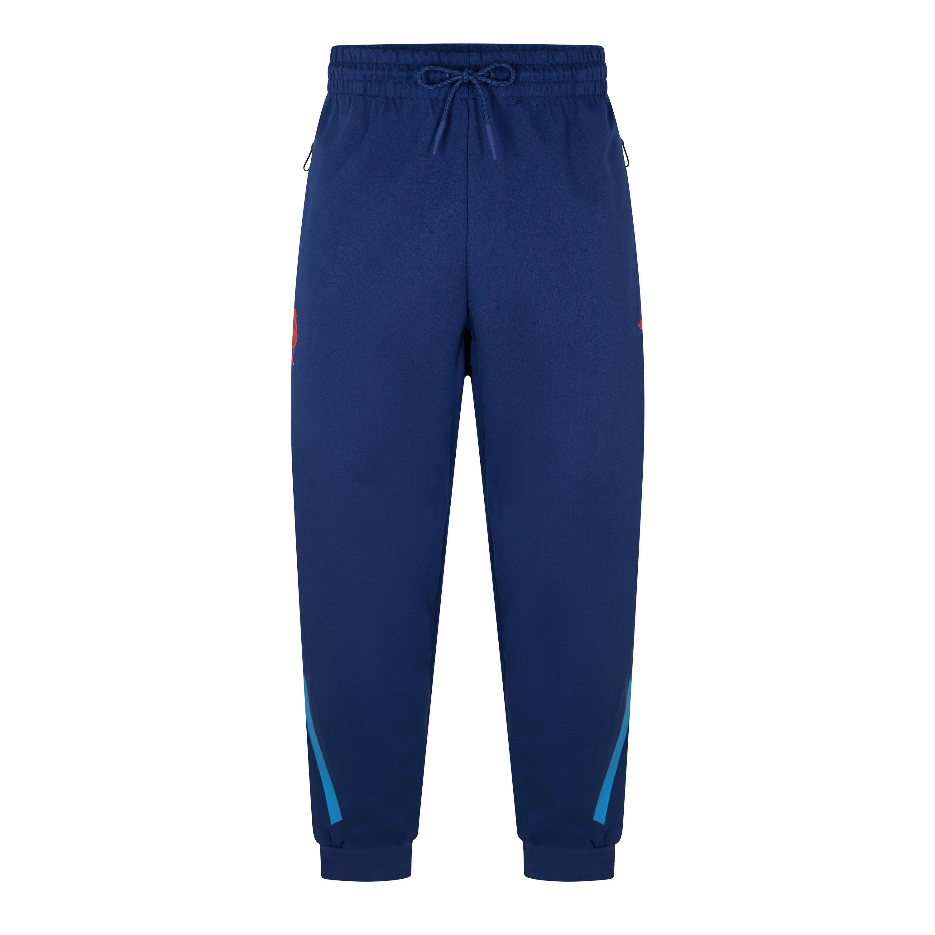 Dark Blue - adidas - Men's France Rugby Closed Hem Fleece Joggers - 1