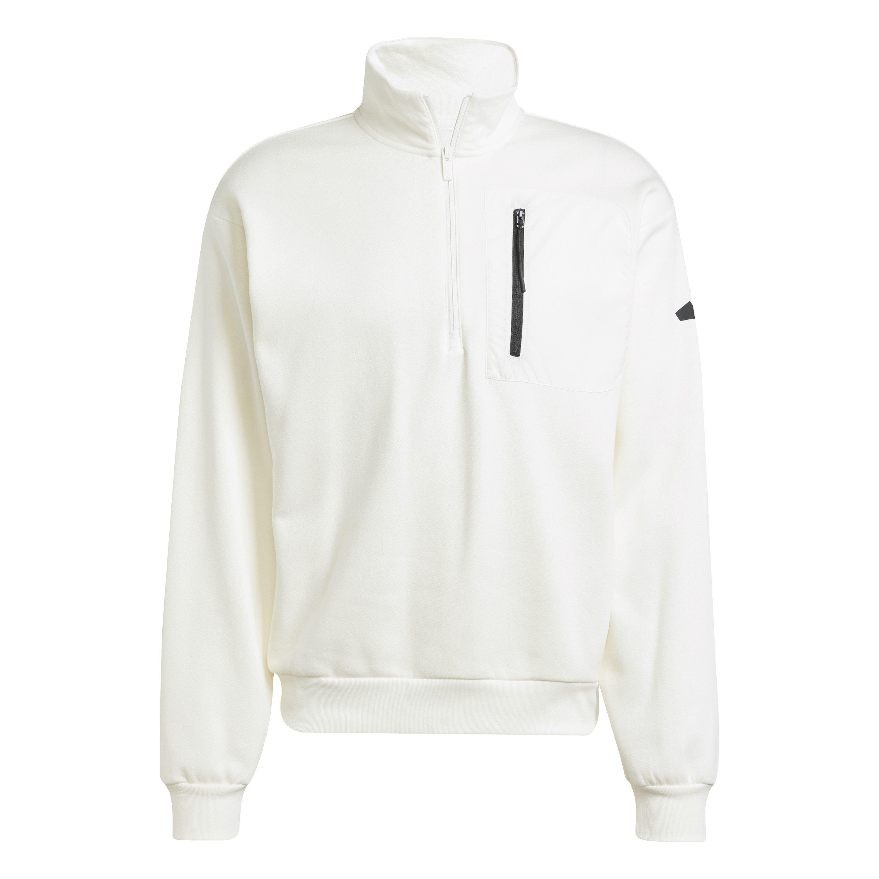 Off White - adidas - Men's Quarter Zip Fleece - 1
