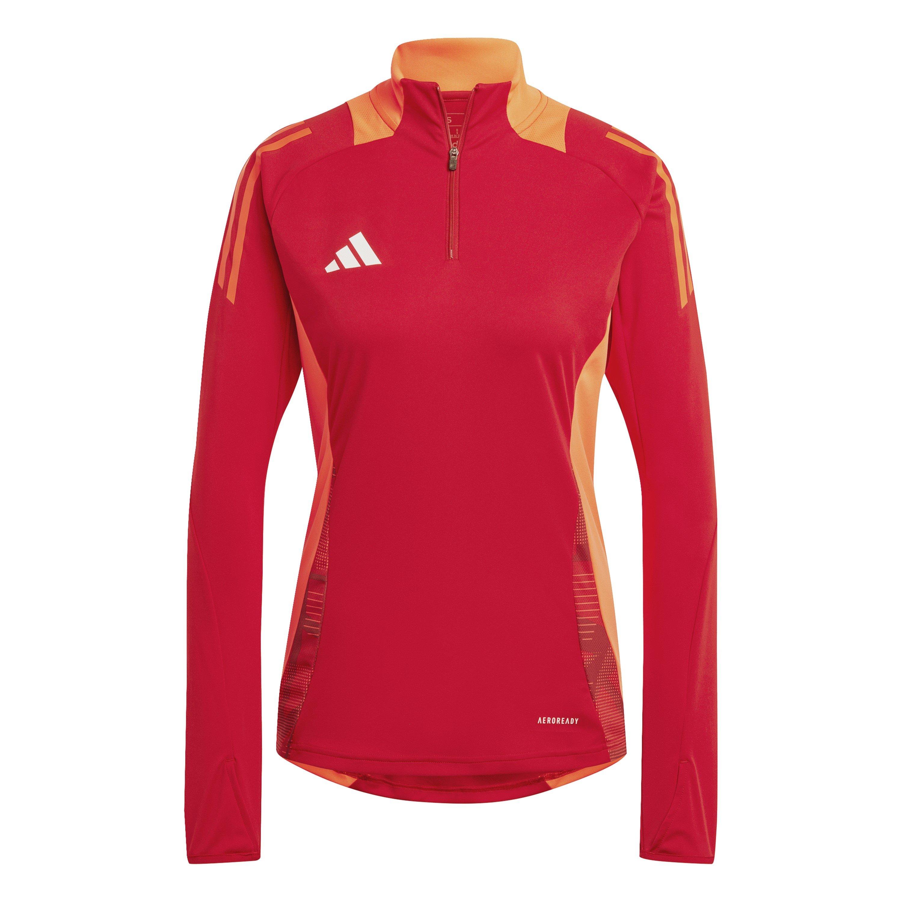 Adidas Women's Tiro24 Quarter Zip Fleece - Power Red - 8 (XS)
