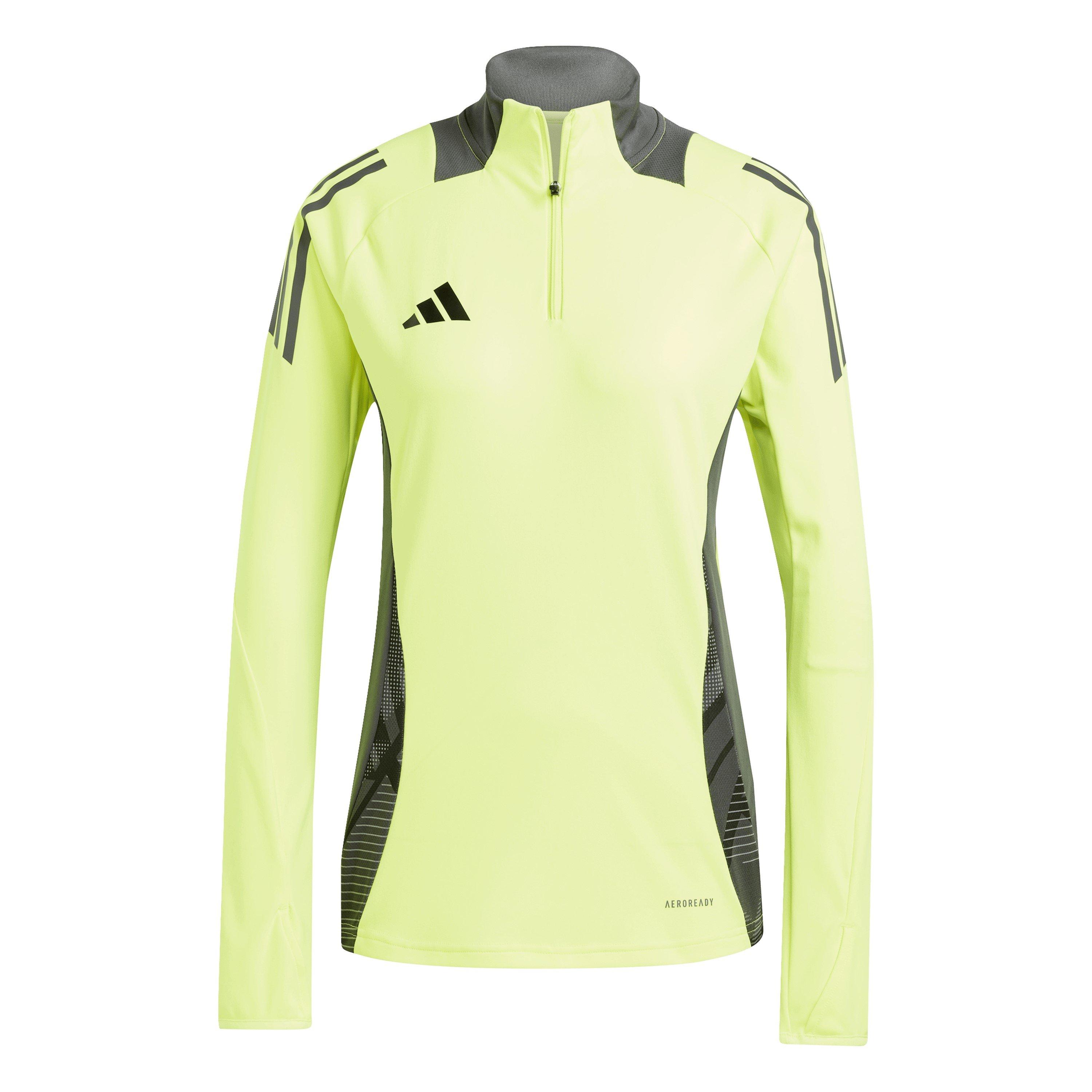 Adidas Women's Tiro24 Quarter Zip Fleece - Solar Yellow - 8 (XS)