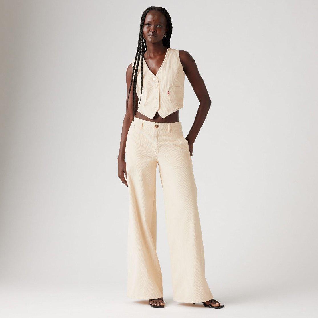 White Swan - Levis - Women's Chino Wide Leg Jeans - 5