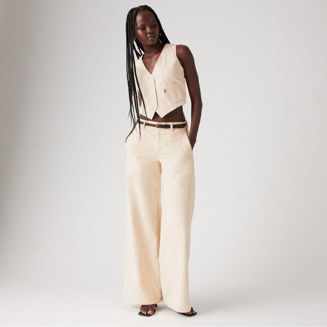 White Swan - Levis - Women's Chino Wide Leg Jeans - 6