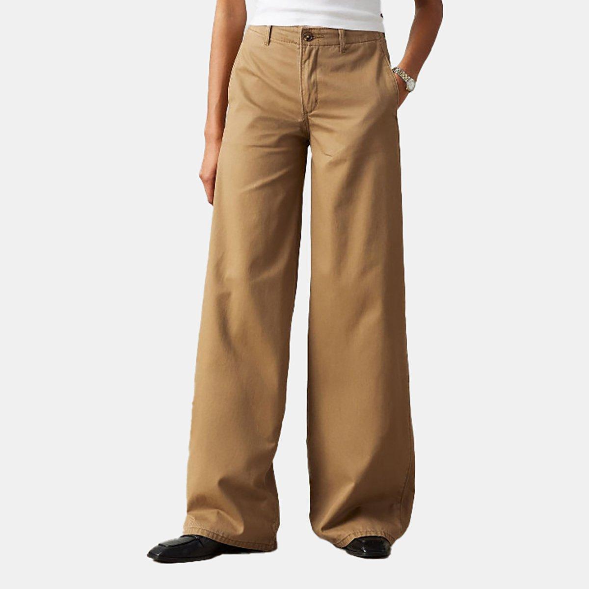 Ermine - Levis - Women's Chino Wide Leg Jeans - 2