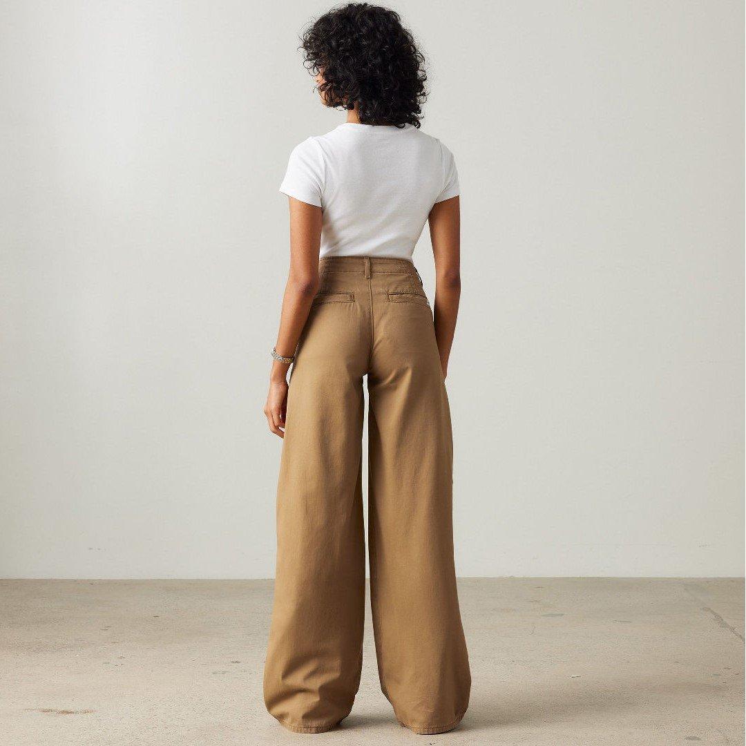 Ermine - Levis - Women's Chino Wide Leg Jeans - 3