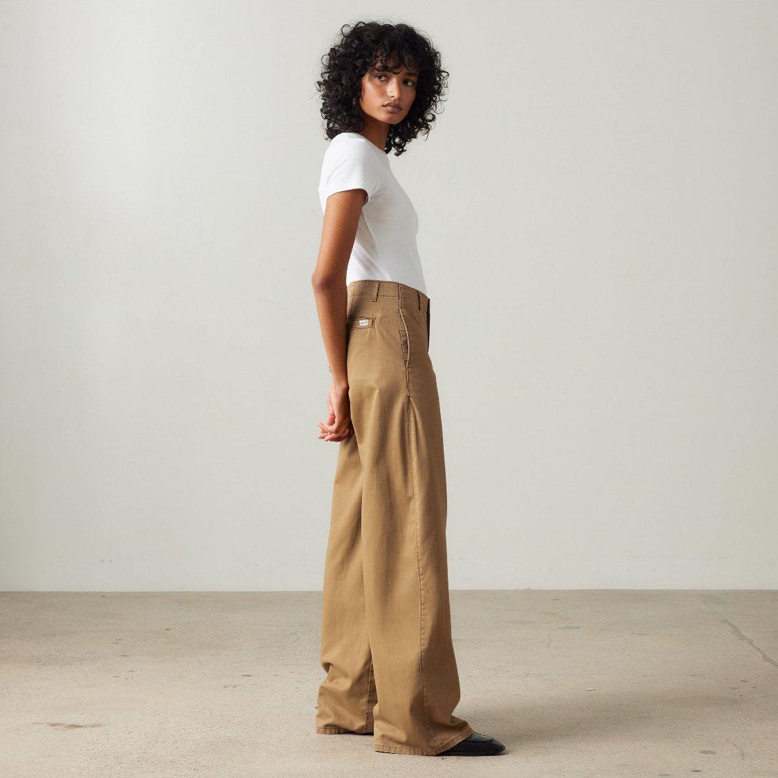 Ermine - Levis - Women's Chino Wide Leg Jeans - 4