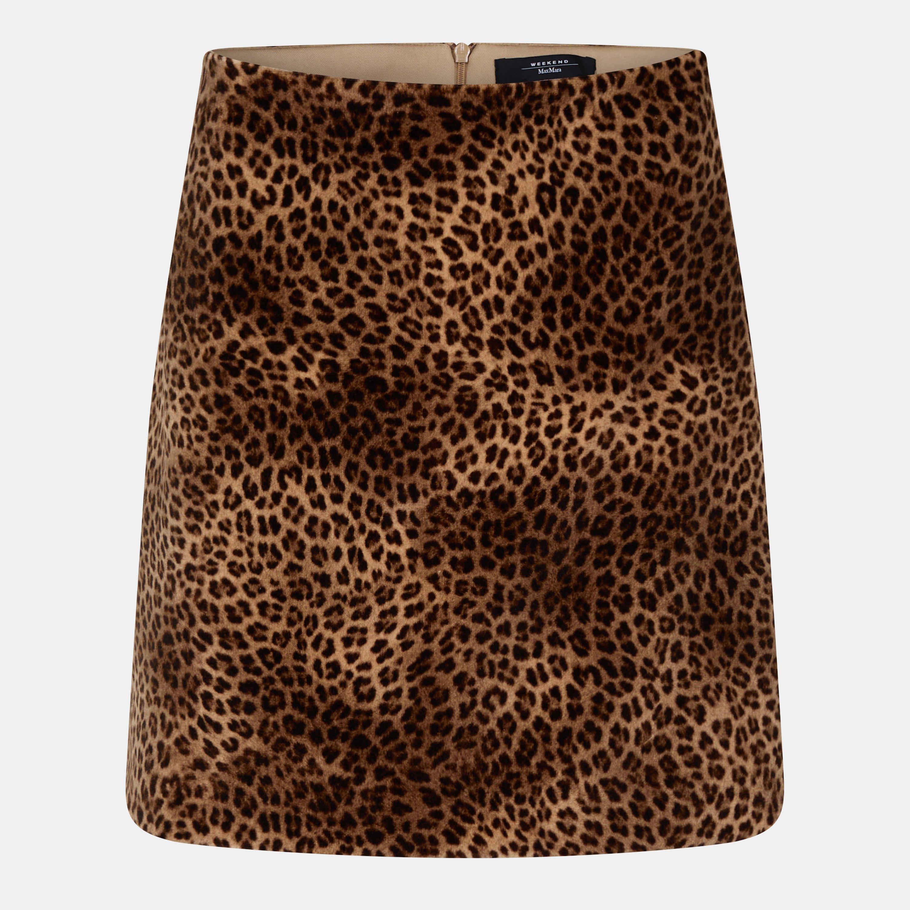 Weekend Max Mara Women's Disco Midi Skirt - Camel Spotted - Size 6 (2XS)