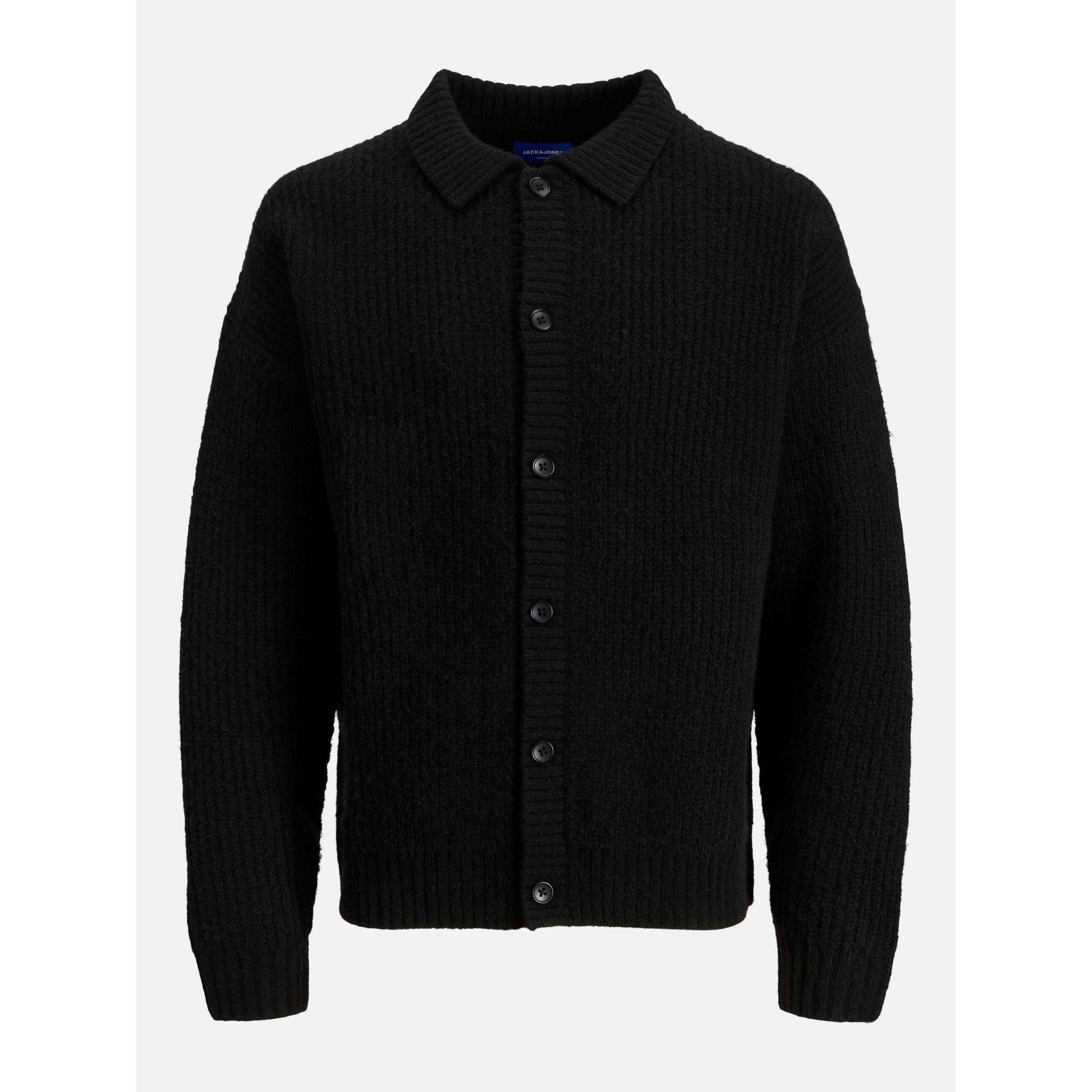Jack And Jones Men's York Knit Cardigan - Black - XL