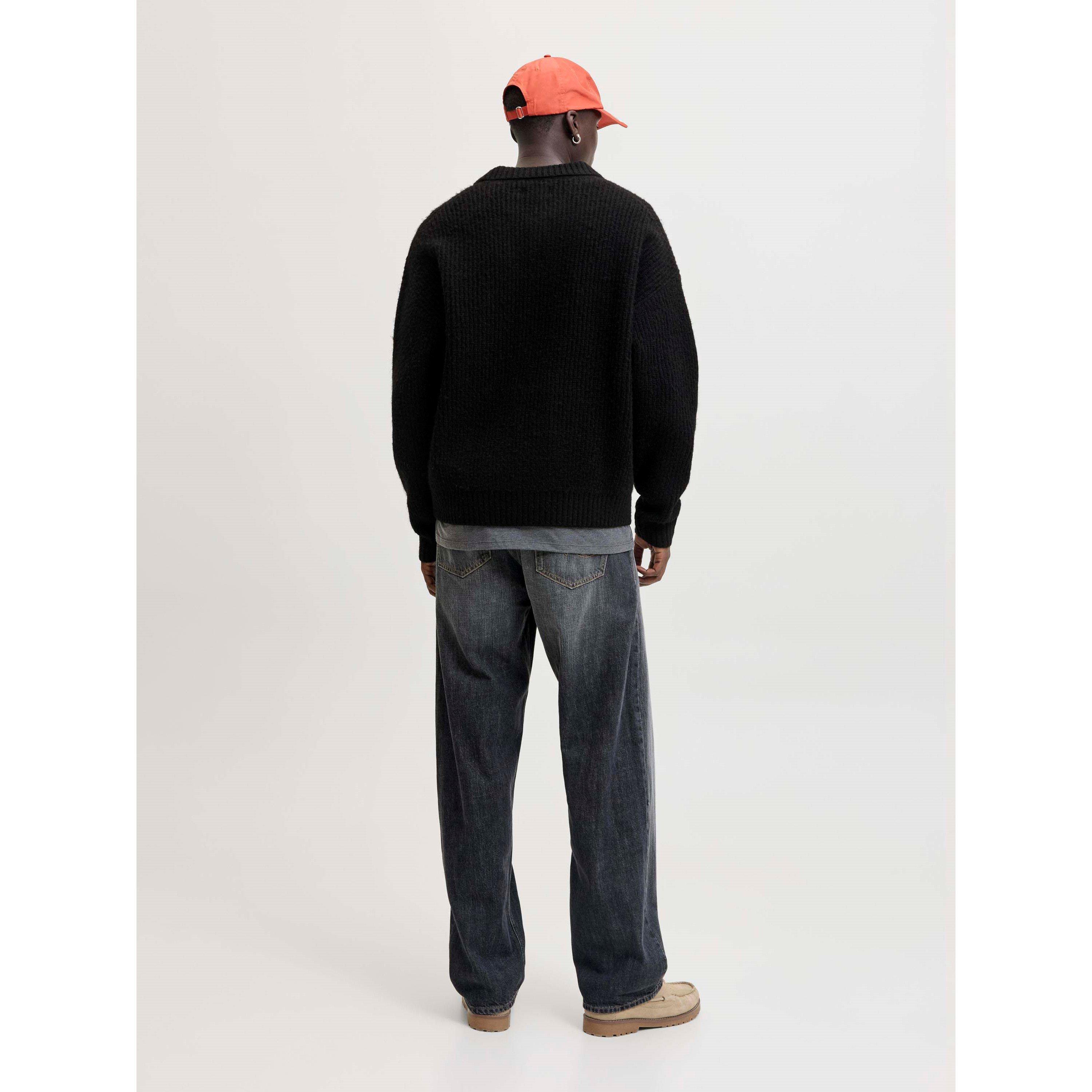 Schwarz - Jack and Jones - York Knit Cardigan Mens - 3