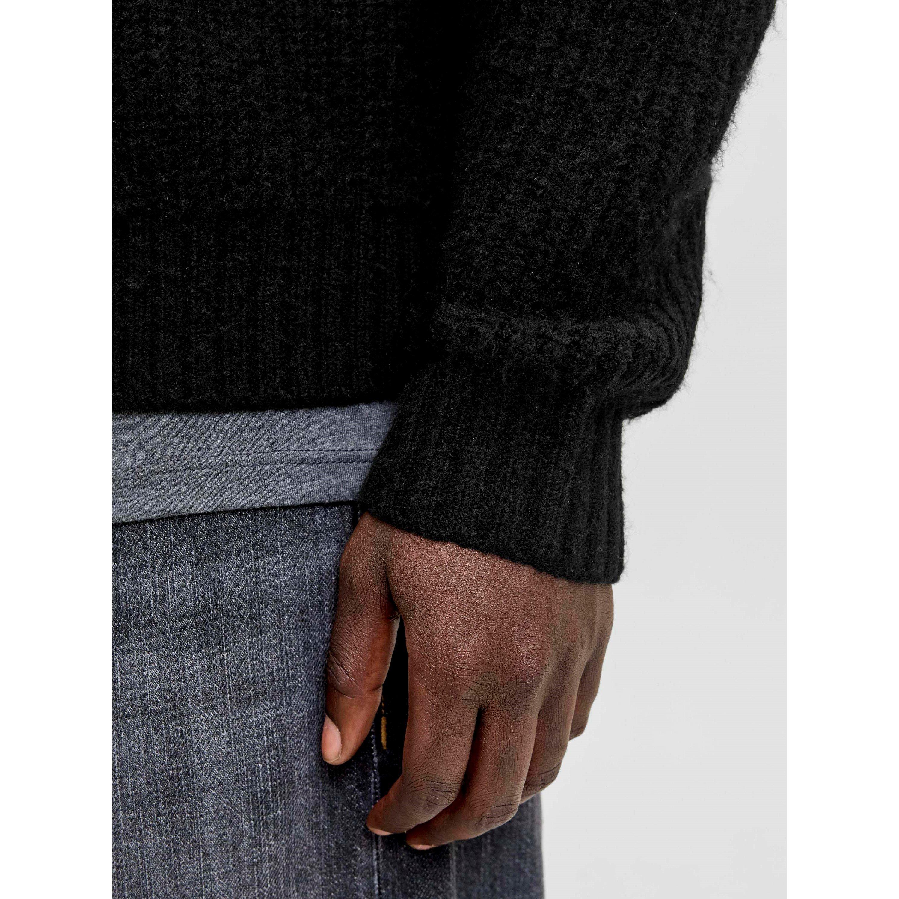 Schwarz - Jack and Jones - York Knit Cardigan Mens - 4