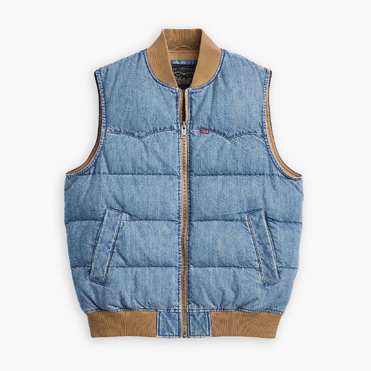 Slightly Sdtrkd - Levis - Men's Western Puff Gilet - 1