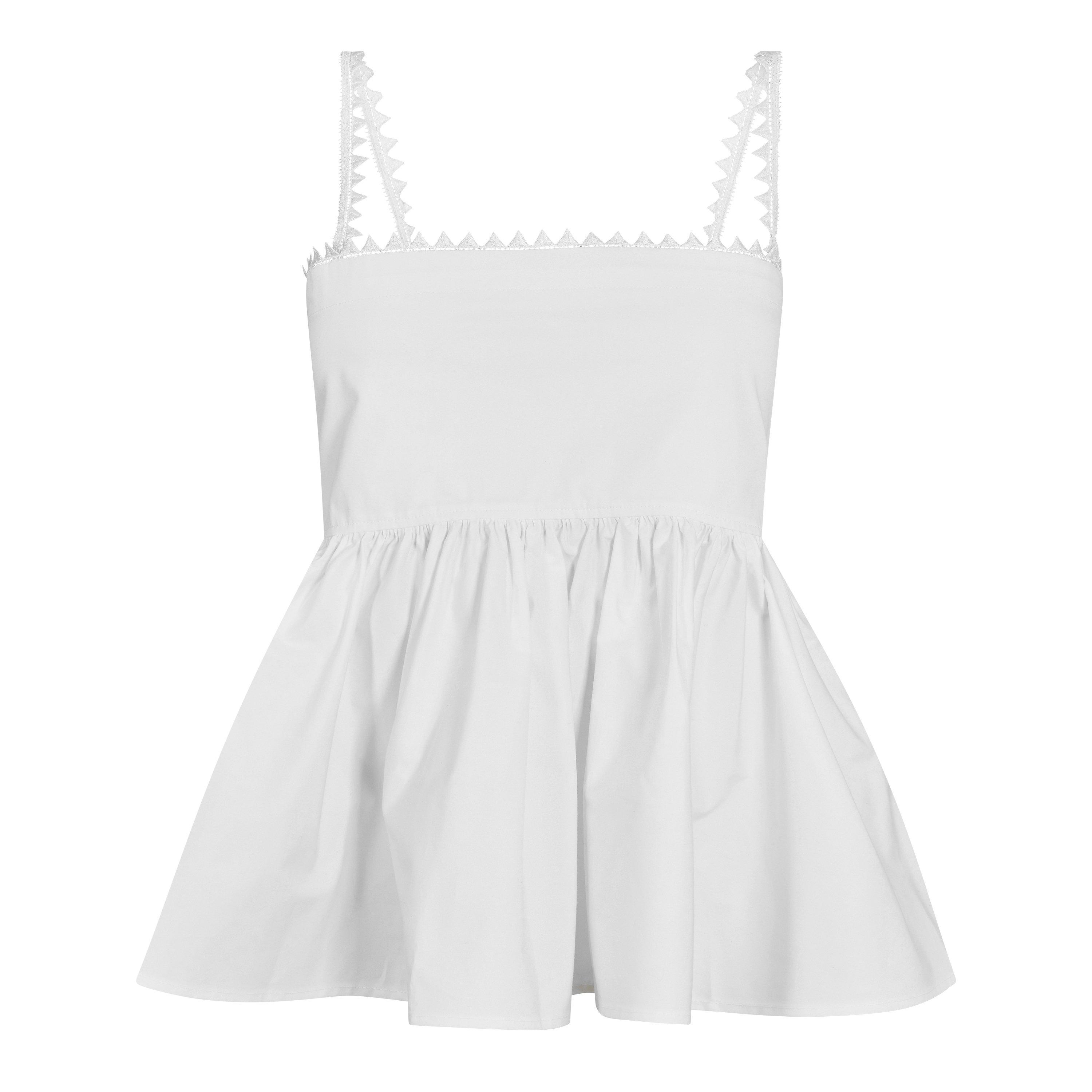 Jacquemus Women's Peplum Top - White - Size 12 (FR40)