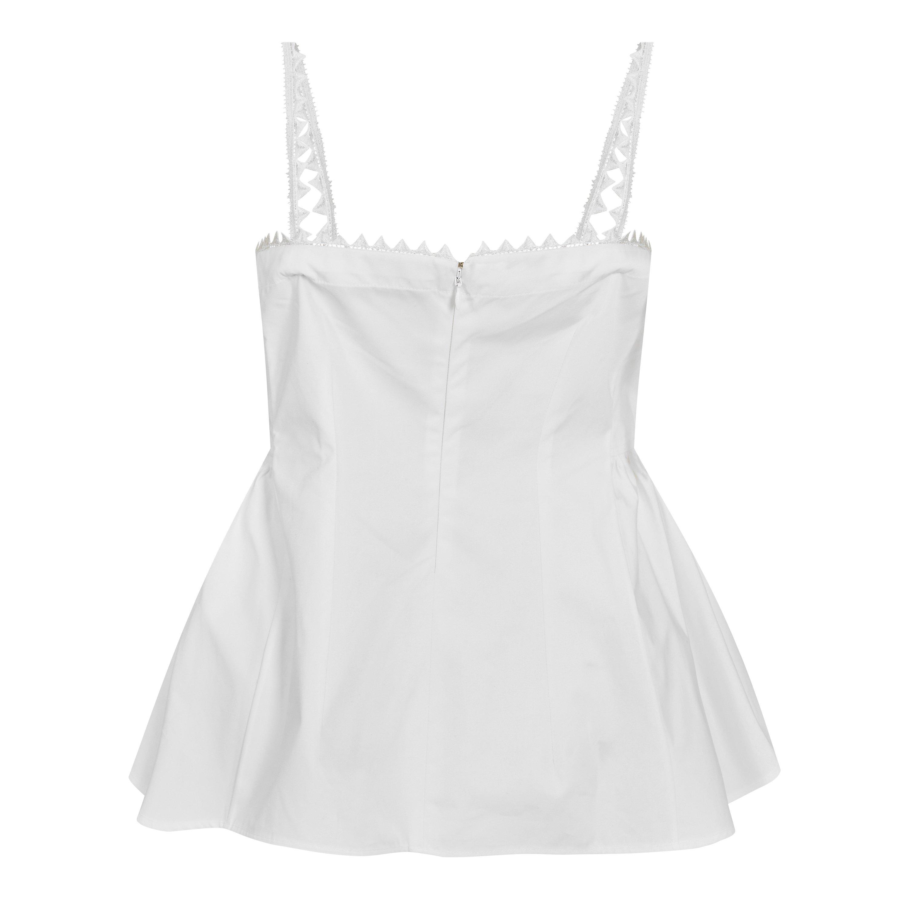 White - Jacquemus - Women's Peplum Top - 2