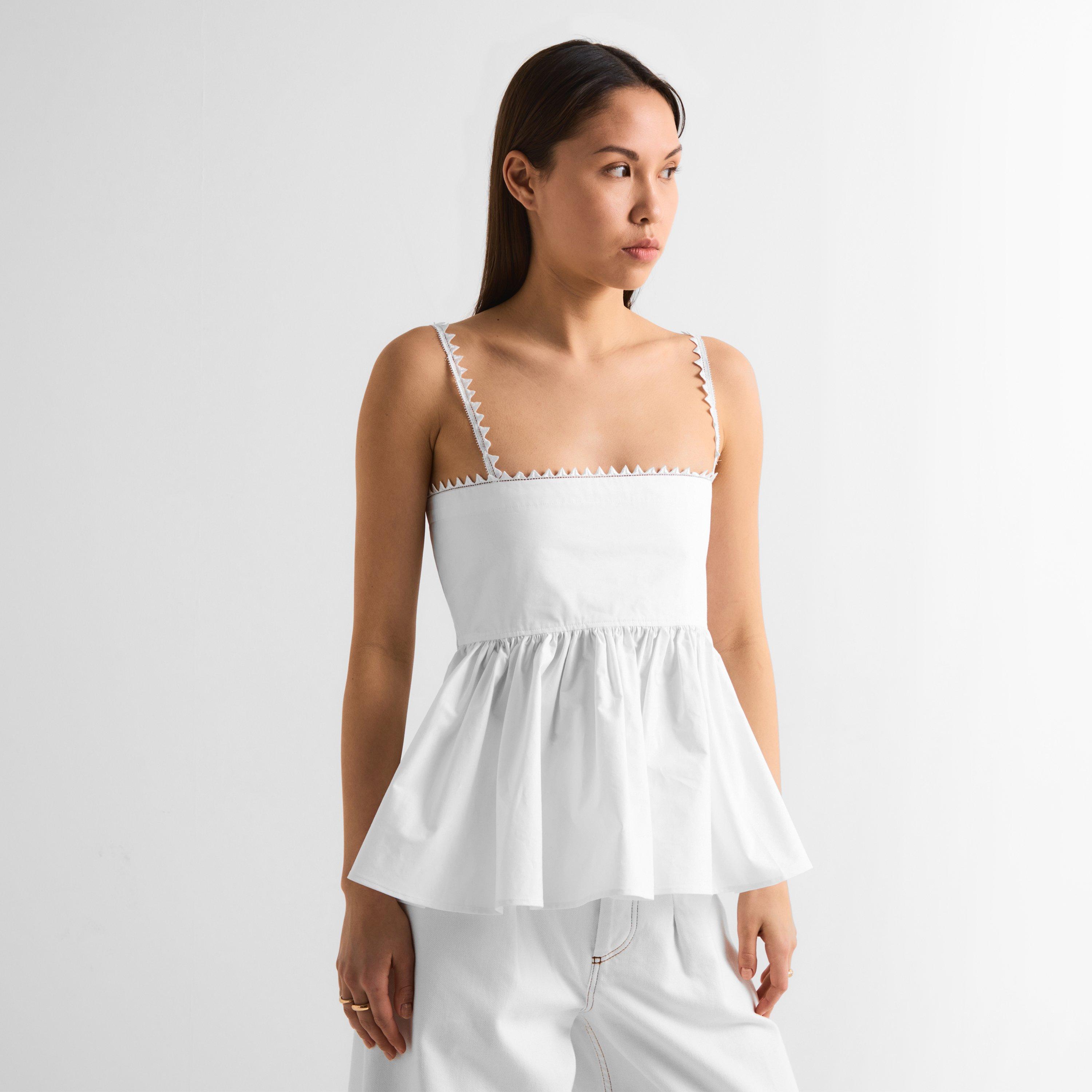 White - Jacquemus - Women's Peplum Top - 3