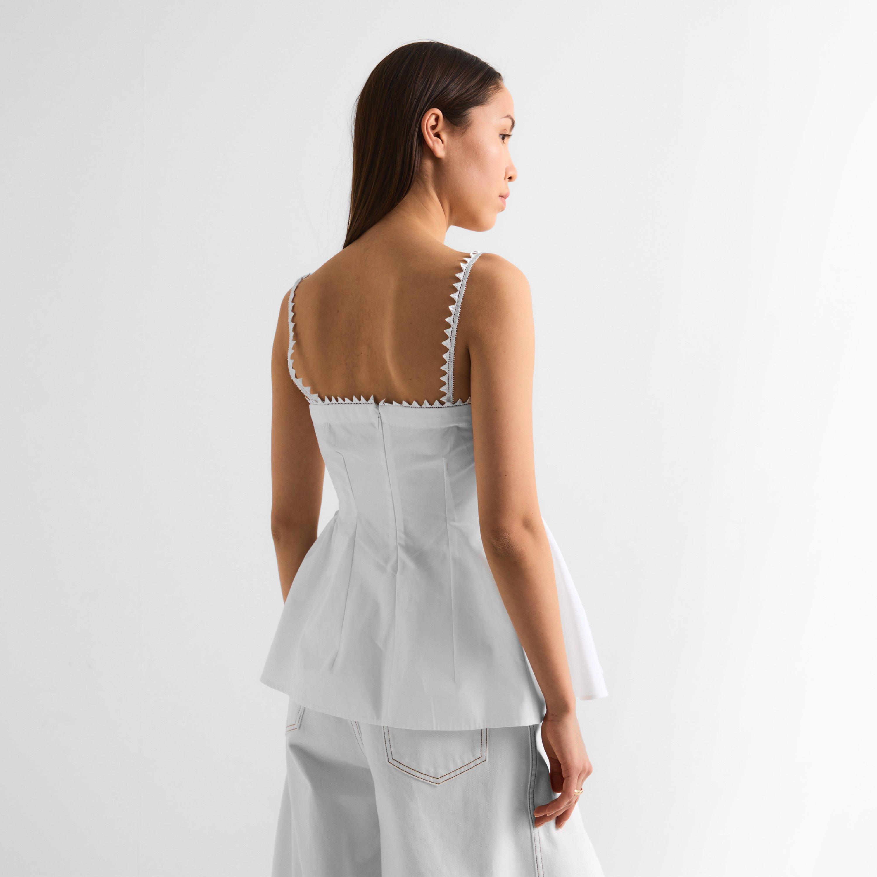 White - Jacquemus - Women's Peplum Top - 4