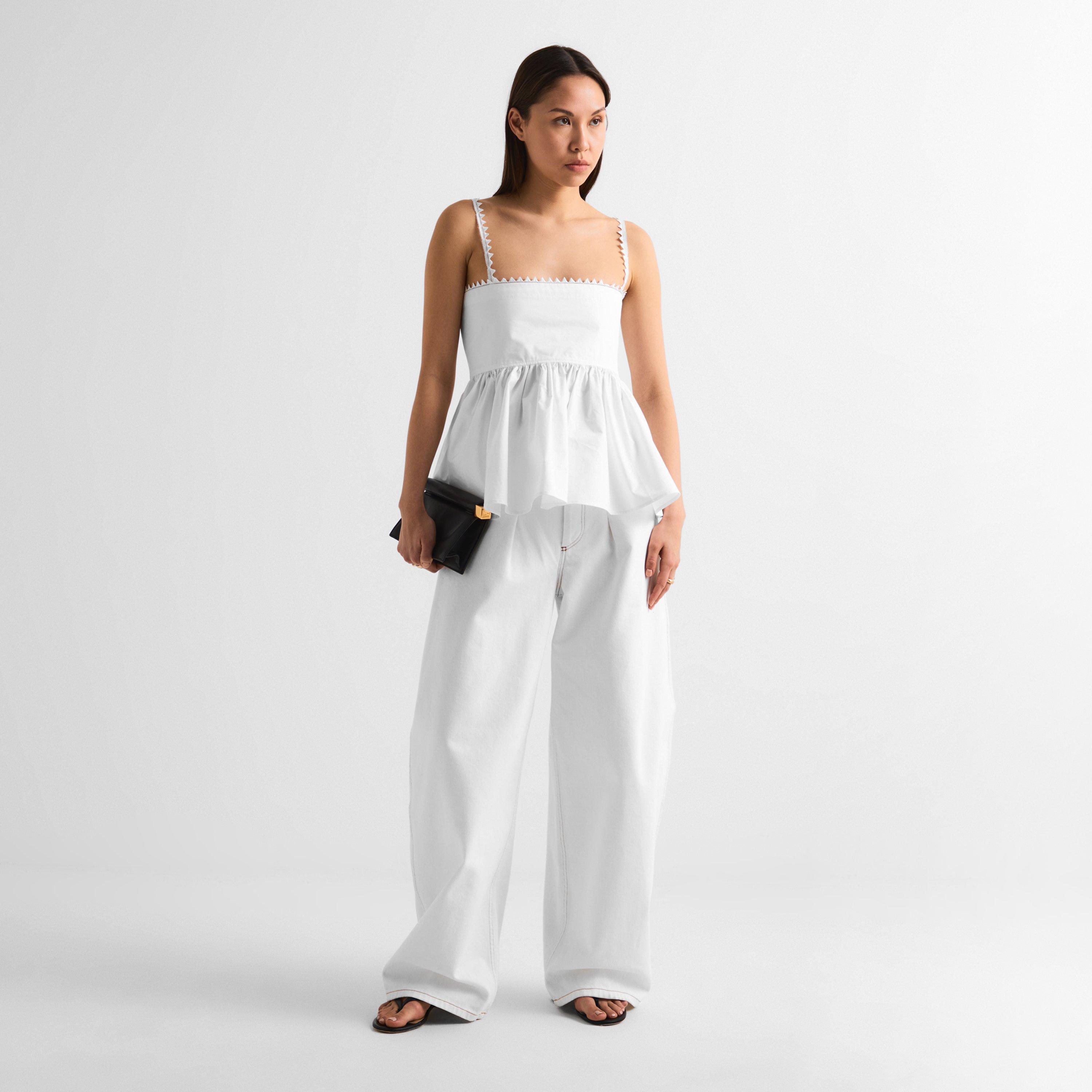 White - Jacquemus - Women's Peplum Top - 5