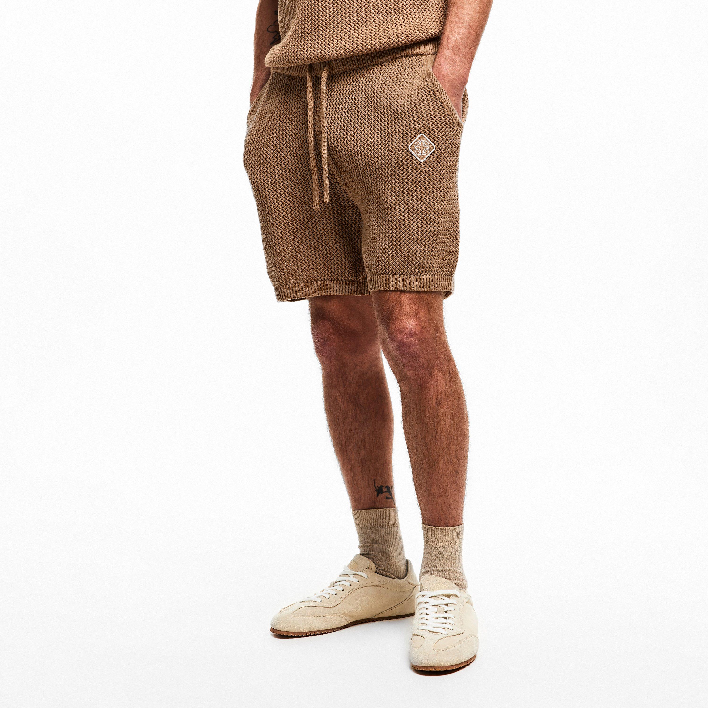 Mocha - BELIER - Men's Knitted Shorts - 3