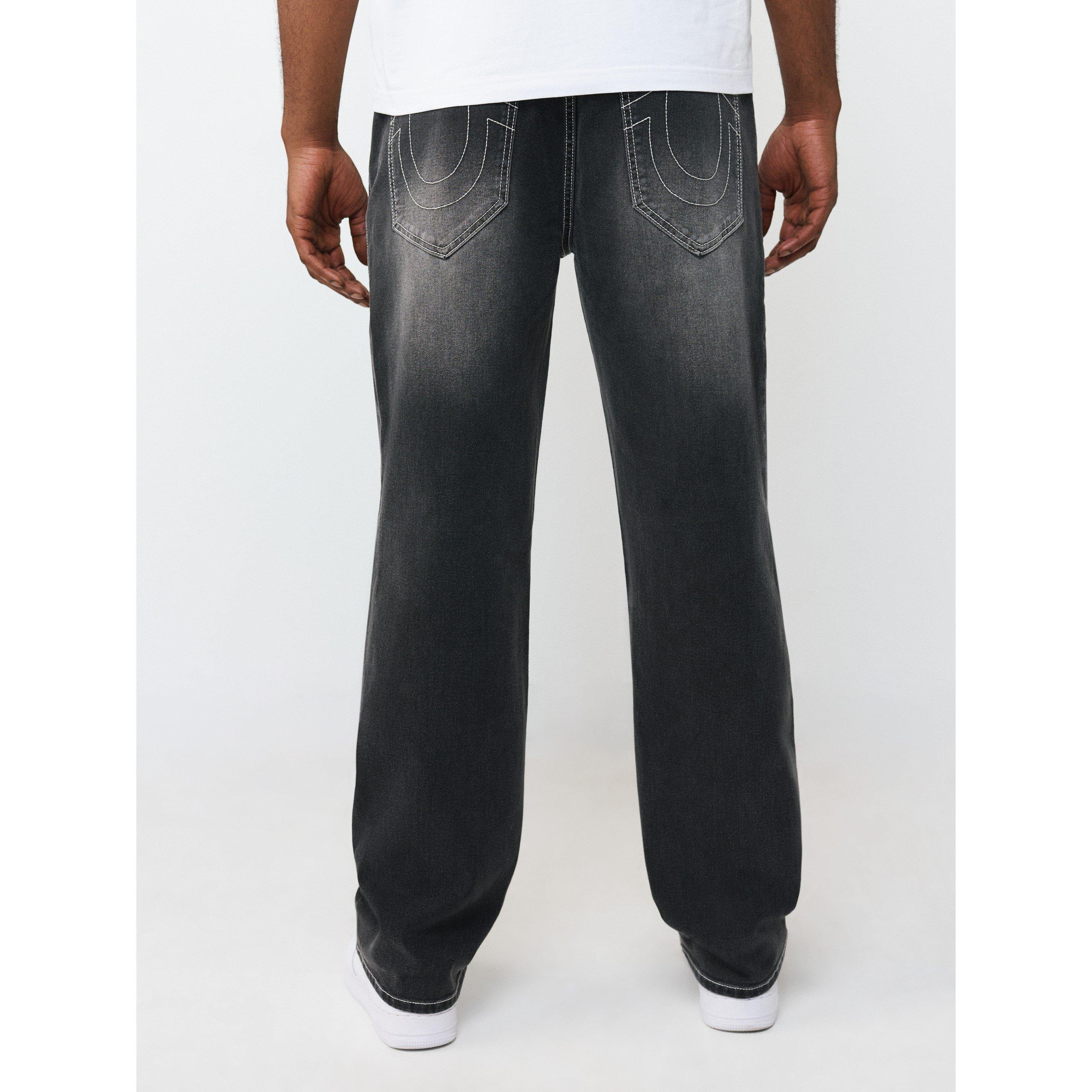 Washed Black - True Religion - Men's Wide Leg Jeans - 3