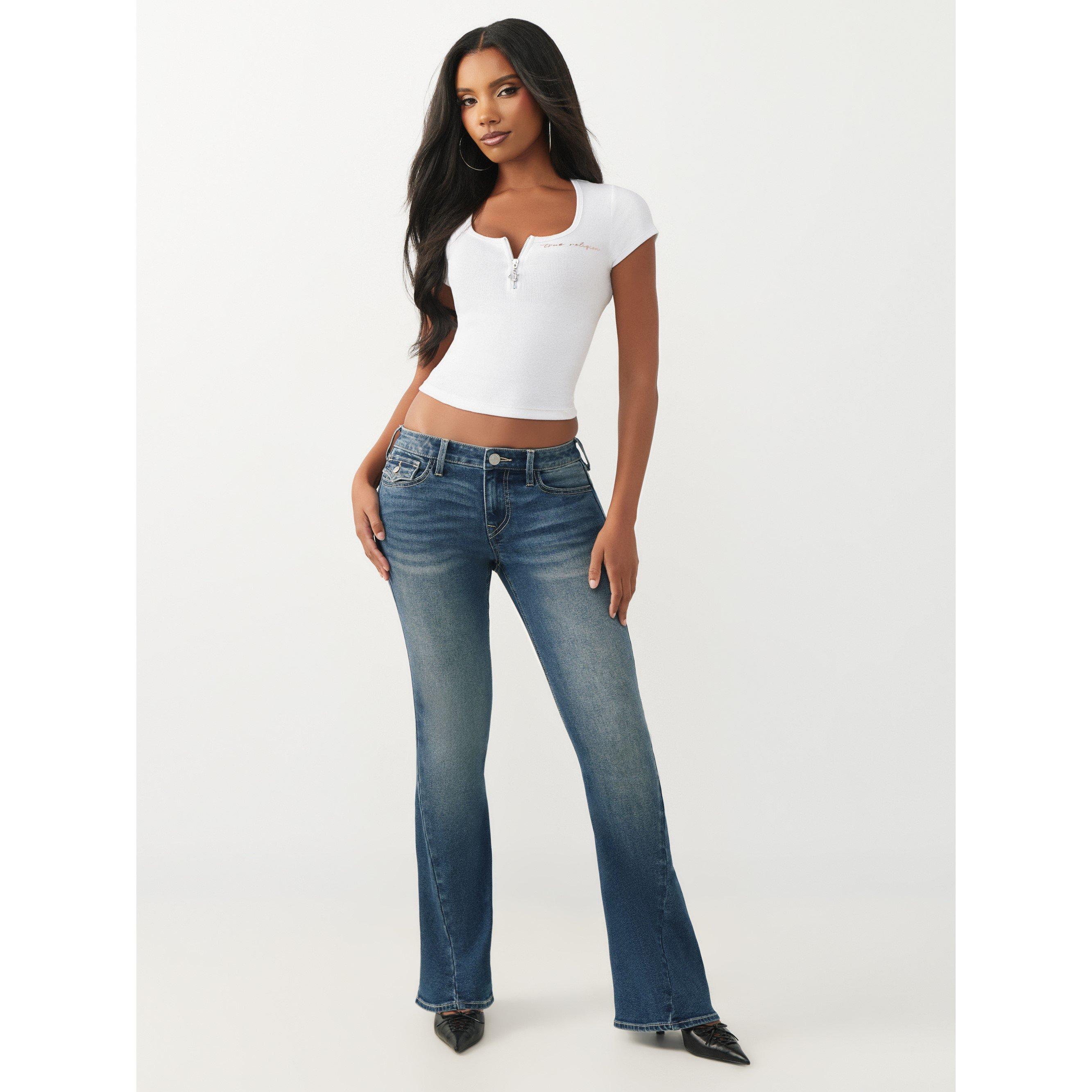 Mid Blue - True Religion - Women's Bootcut Jeans - 5