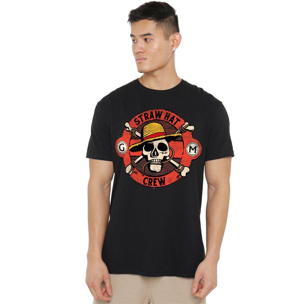 Black - One Piece - One Piece Straw Hat Crew Skull T-Shirt Black - 1