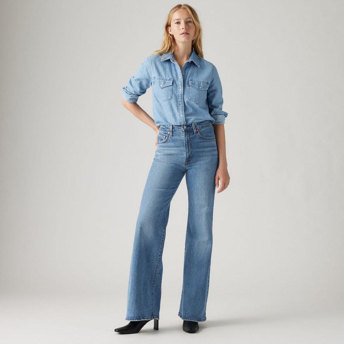 Sonoma Walks - Levis - Women's Ribcage Bells Wide Leg Jeans - 4