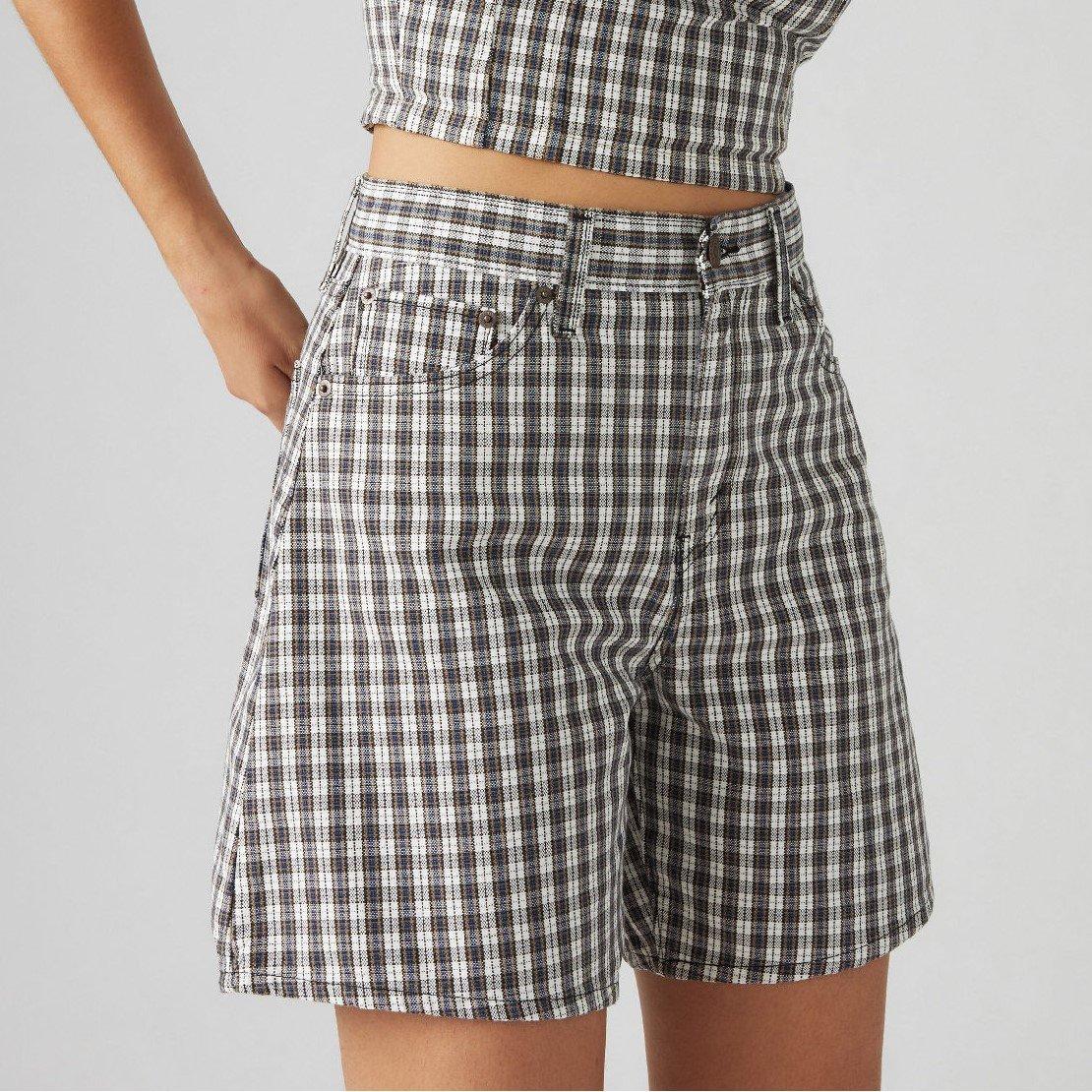 Milo Plaid - Levis - Levis High Baggy Short Milo Plaid Sh - 2