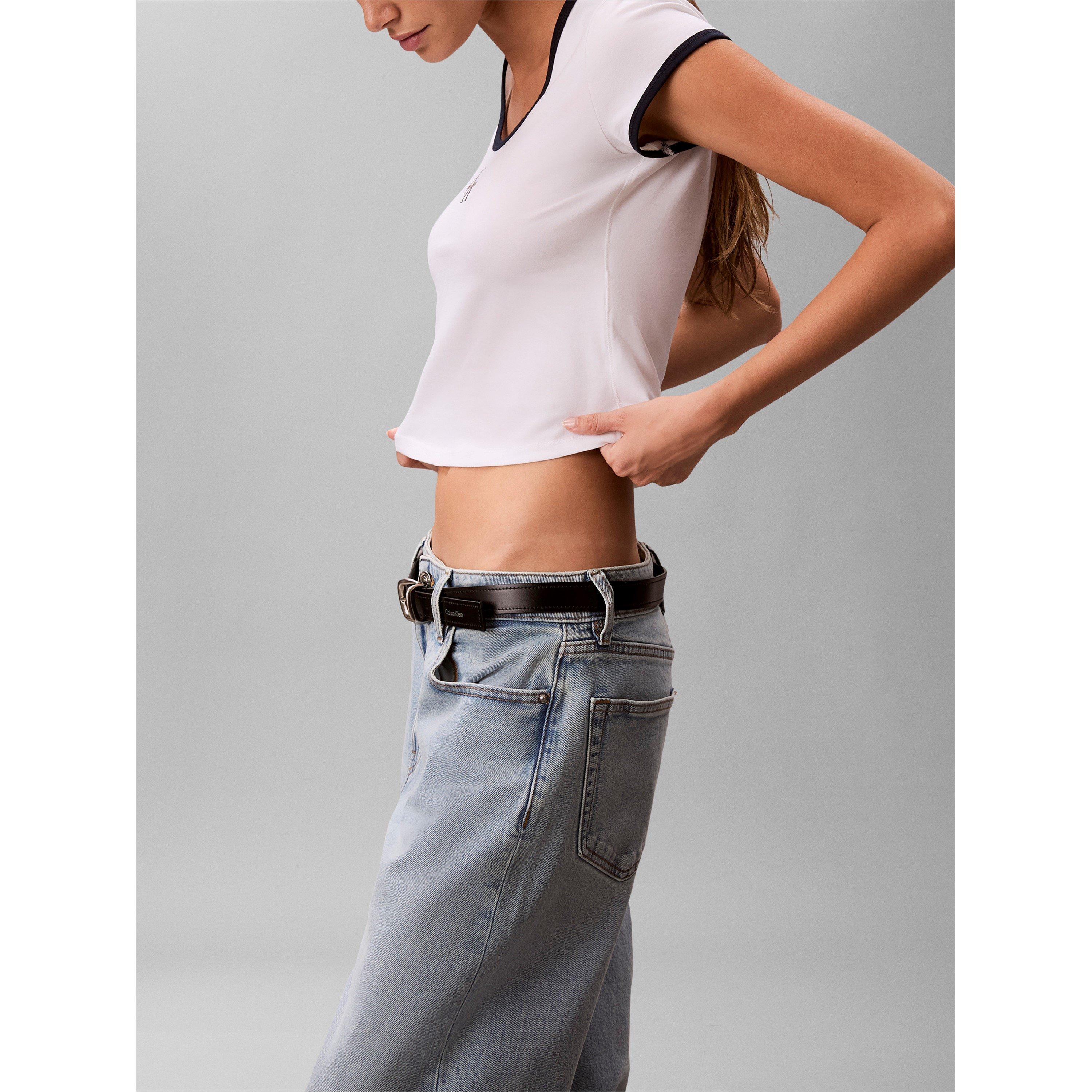 Bright White - Calvin Klein Jeans - Women's Baby Tee - 4