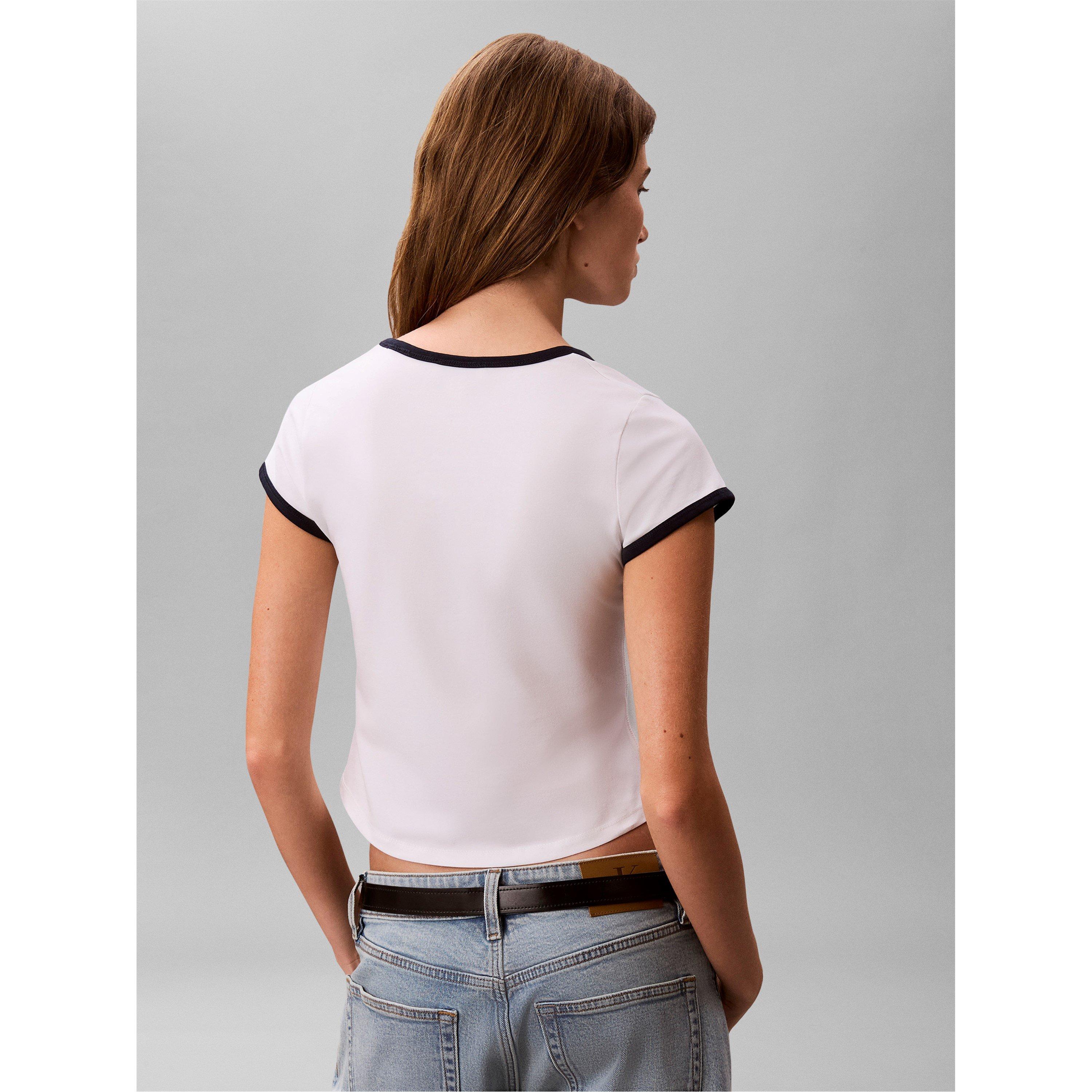 Bright White - Calvin Klein Jeans - Women's Baby Tee - 5