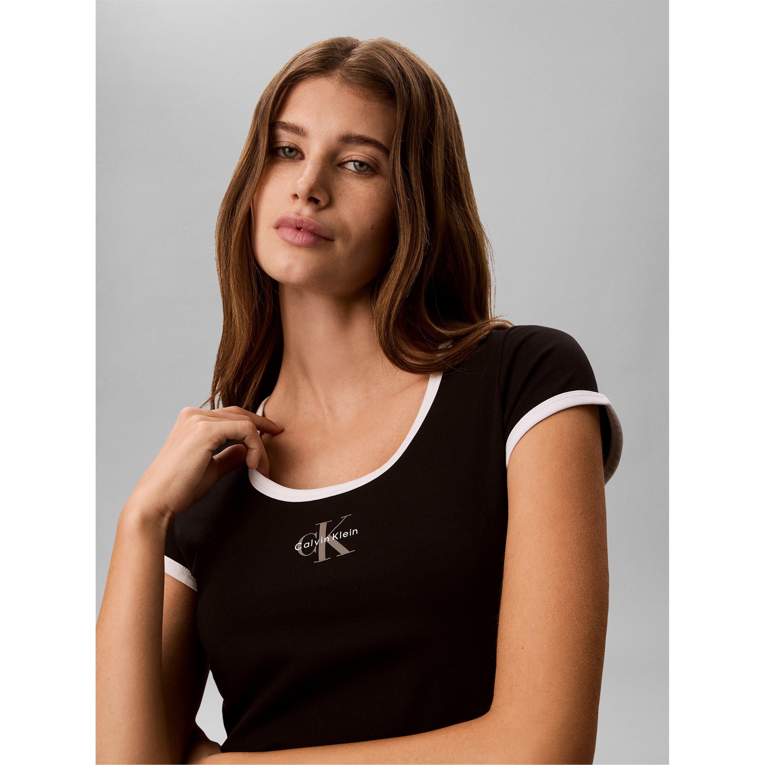 Black - Calvin Klein Jeans - Women's Baby Tee - 4