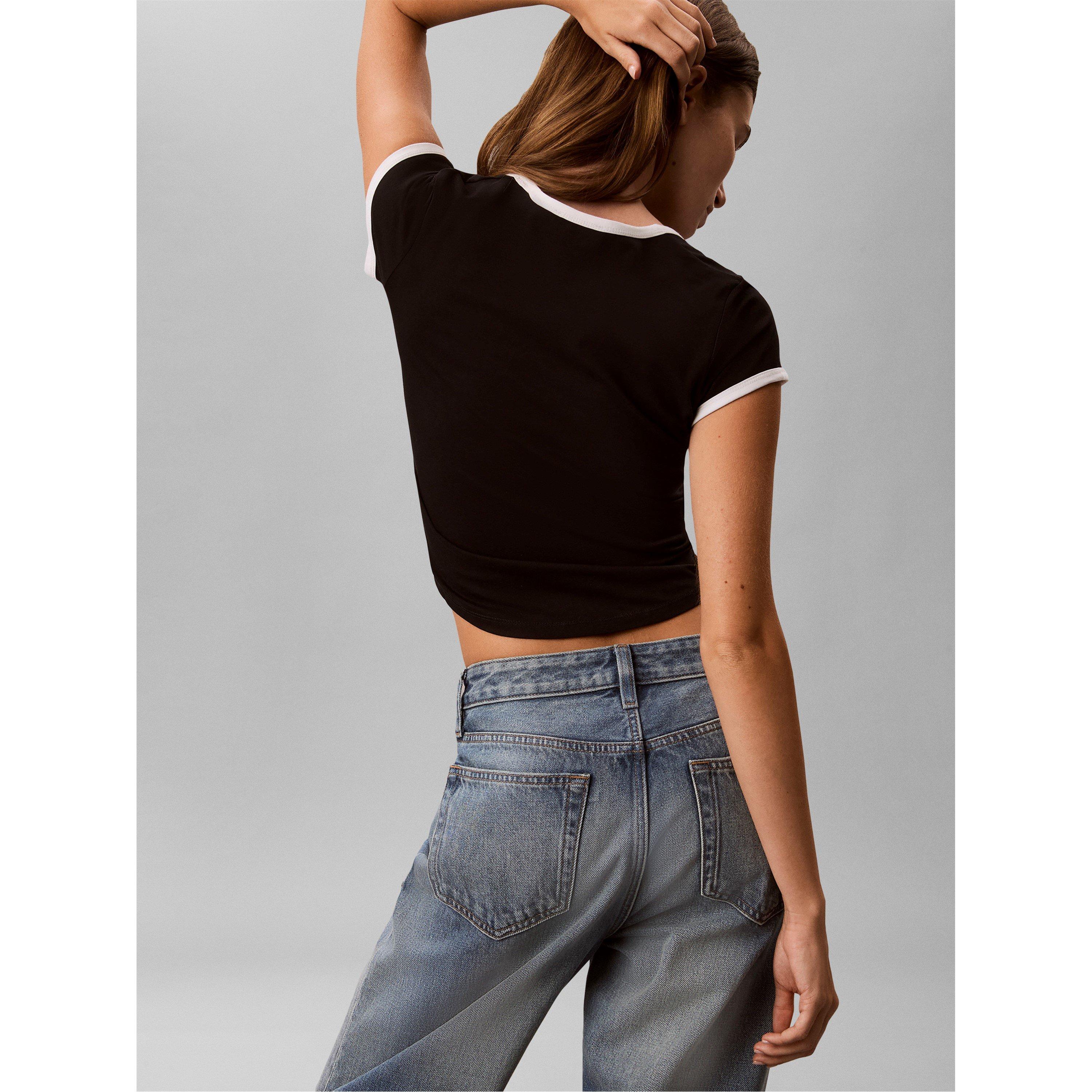 Black - Calvin Klein Jeans - Women's Baby Tee - 5