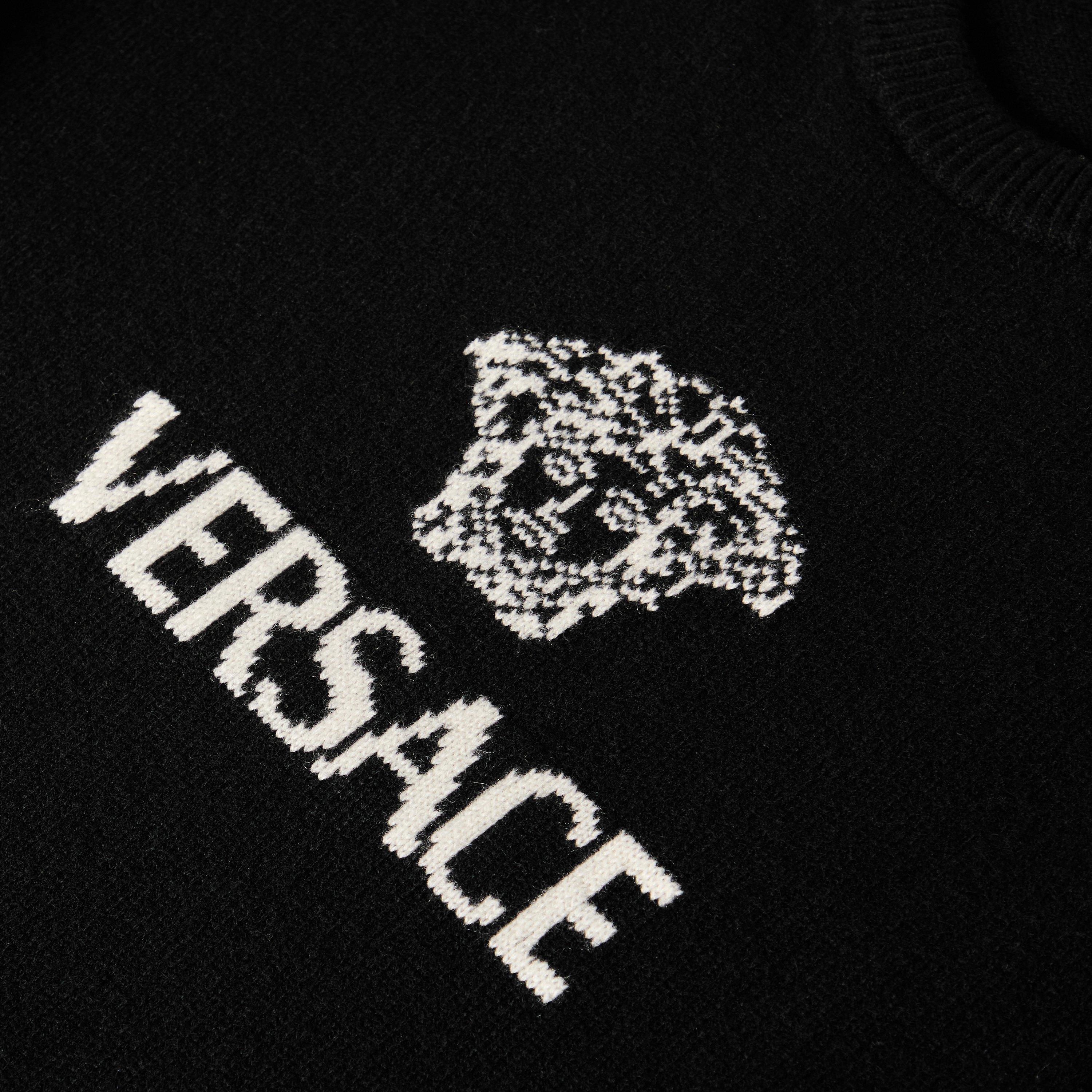 Black - Versace - Men's Medusa Crew Neck Jumper - 5