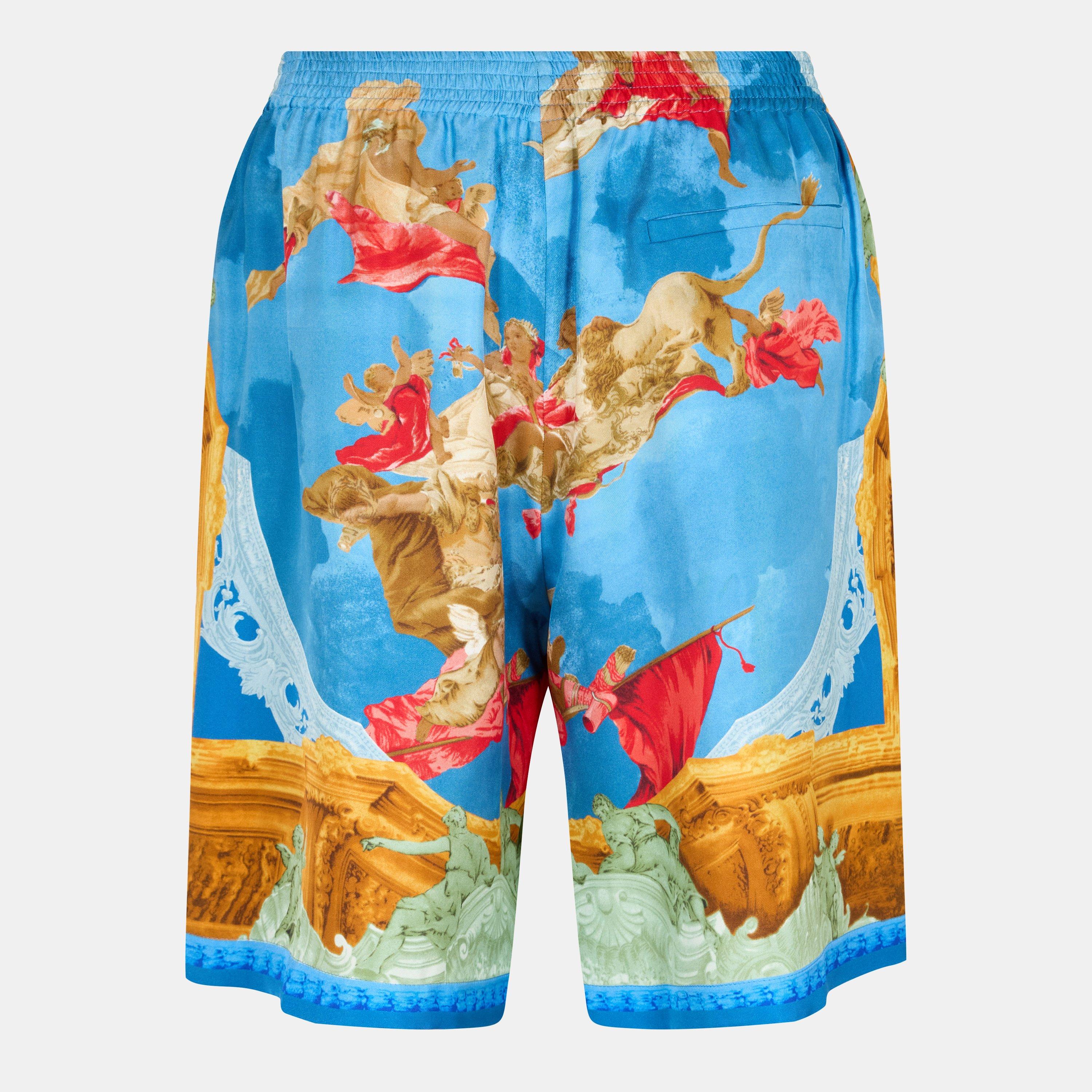 Multi - Versace - Men's Woven Tracksuit Shorts - 2