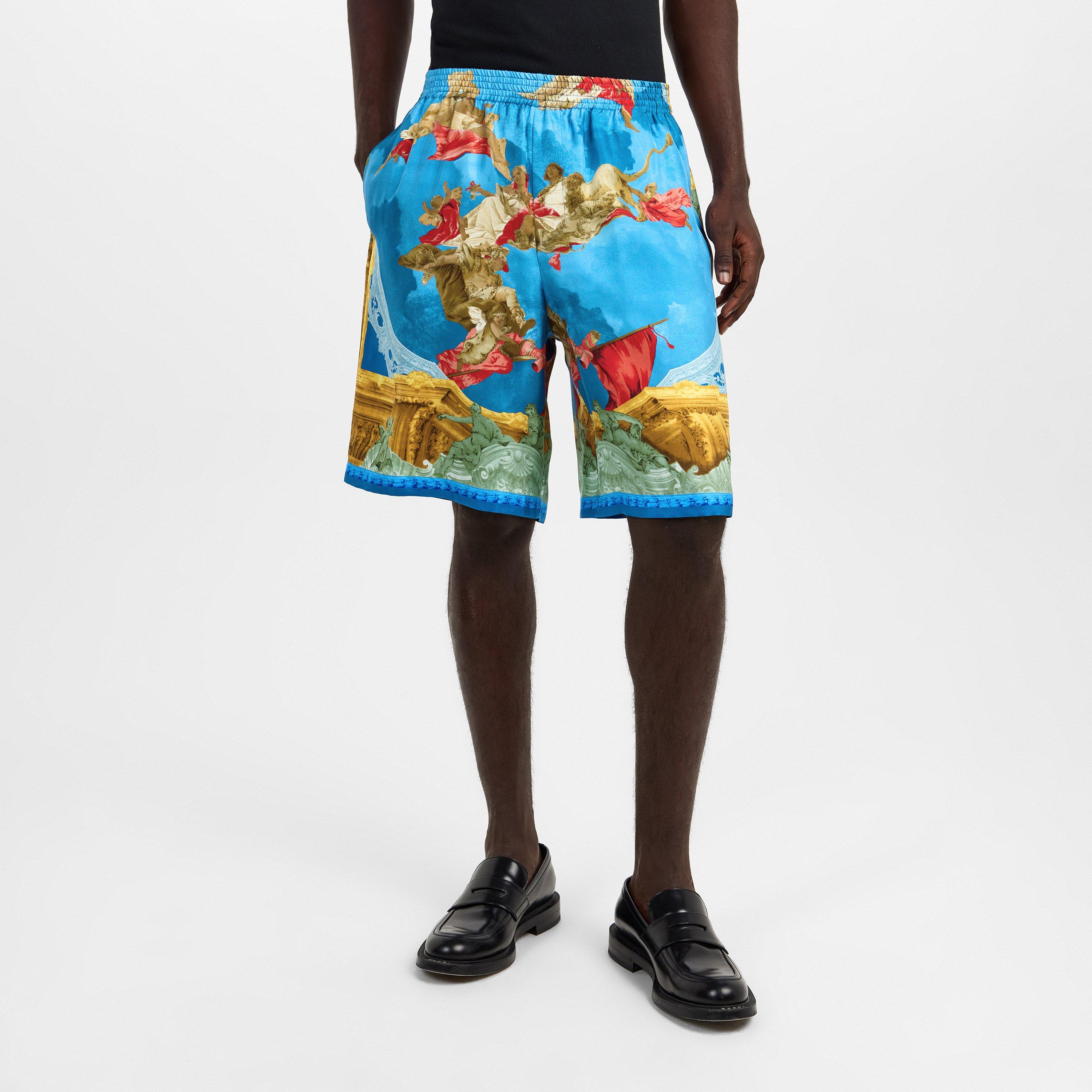 Multi - Versace - Men's Woven Tracksuit Shorts - 3