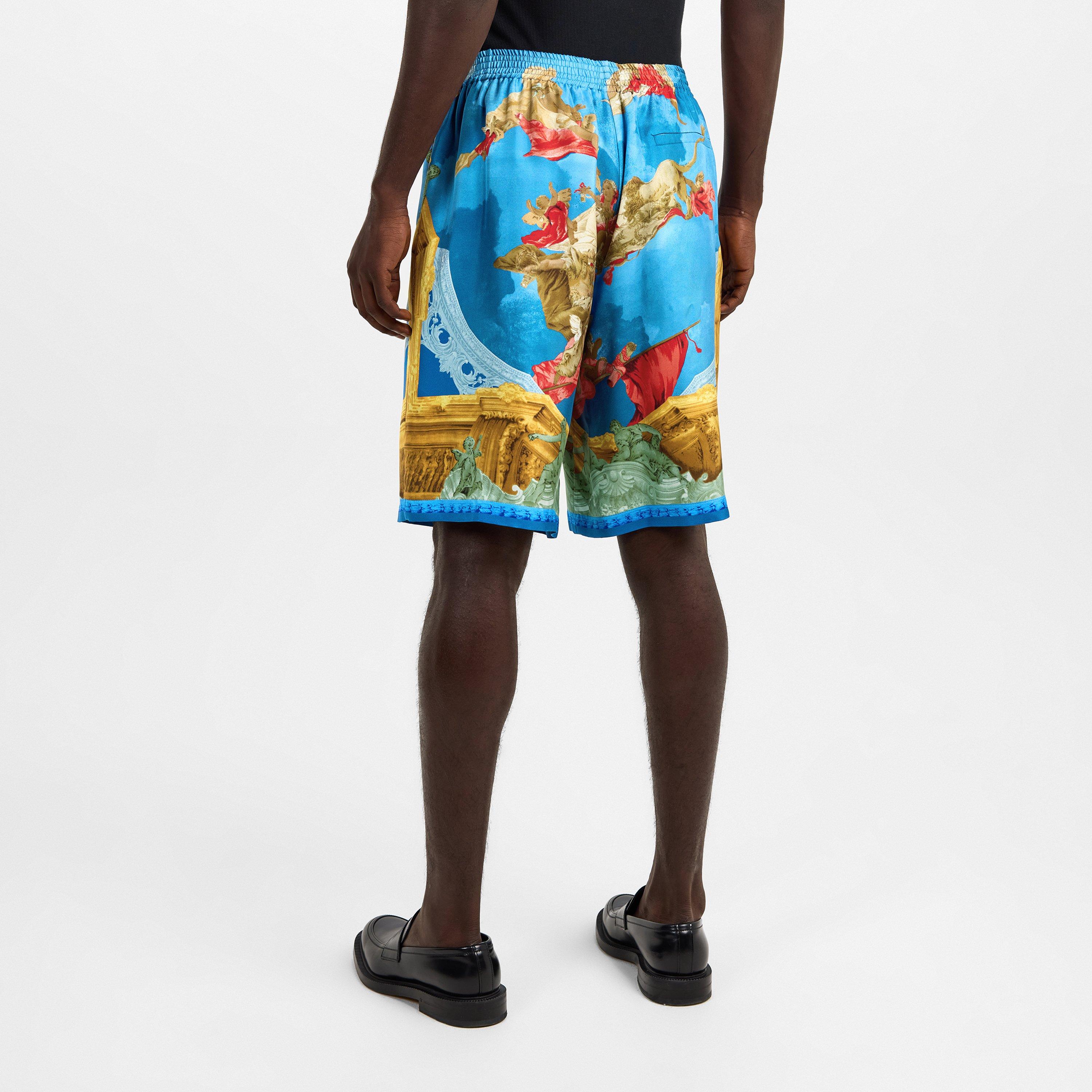 Multi - Versace - Men's Woven Tracksuit Shorts - 4